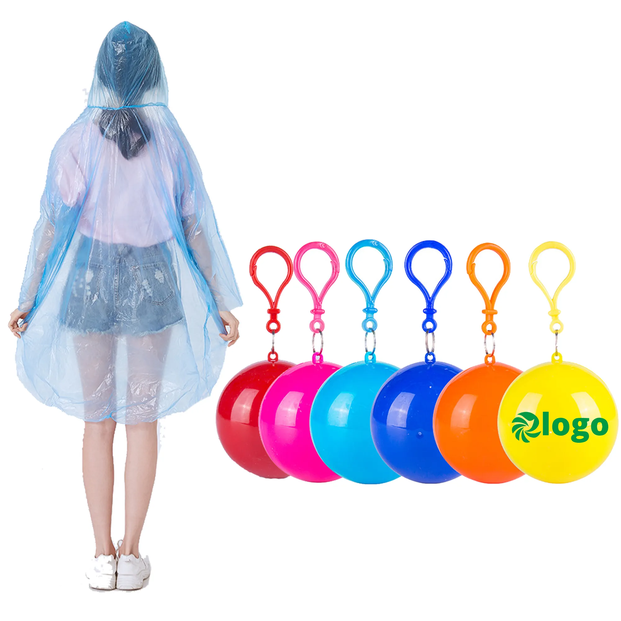 Custom Portable Disposable Emergency Raincoats Ball 1