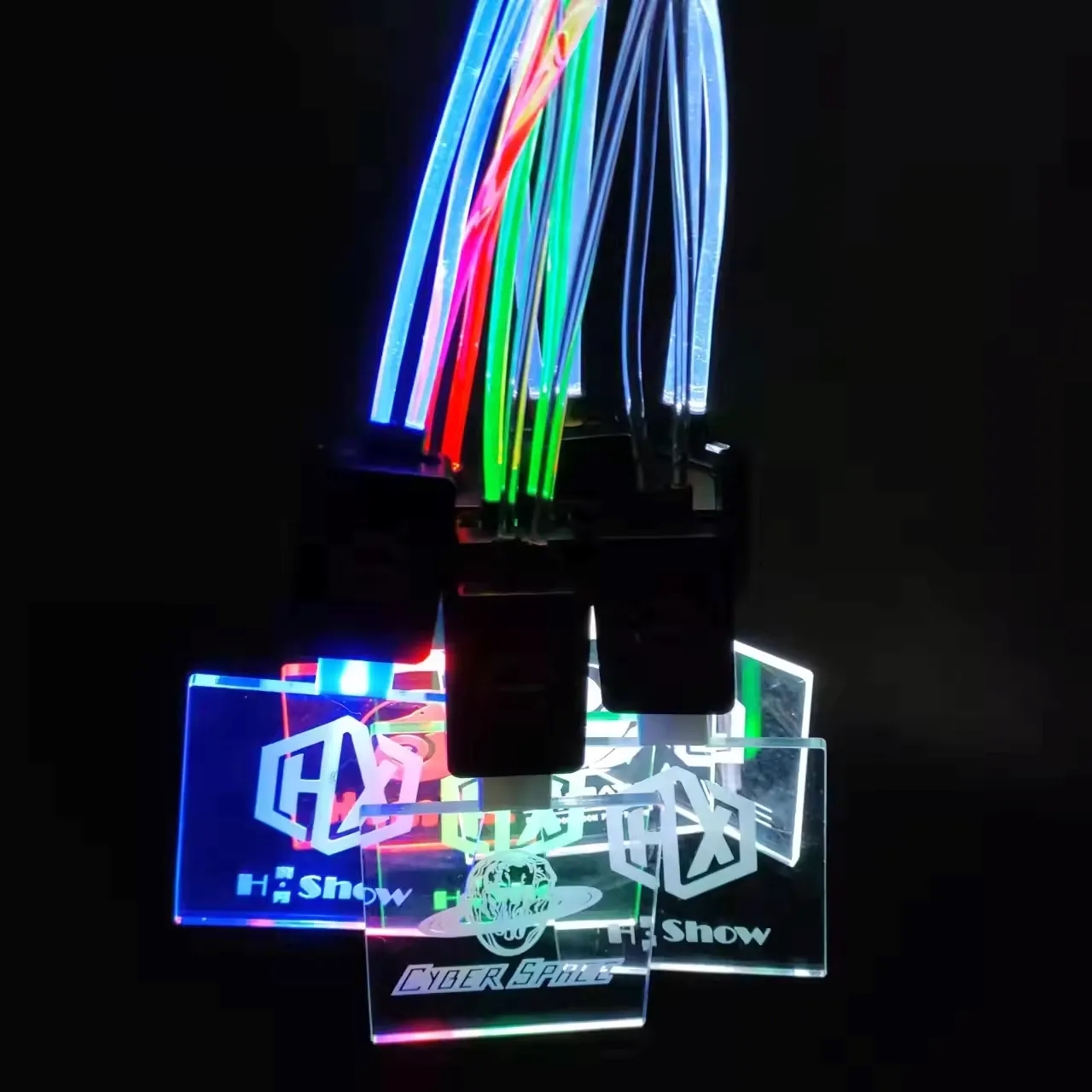LED Necklace with flashing pendant 4