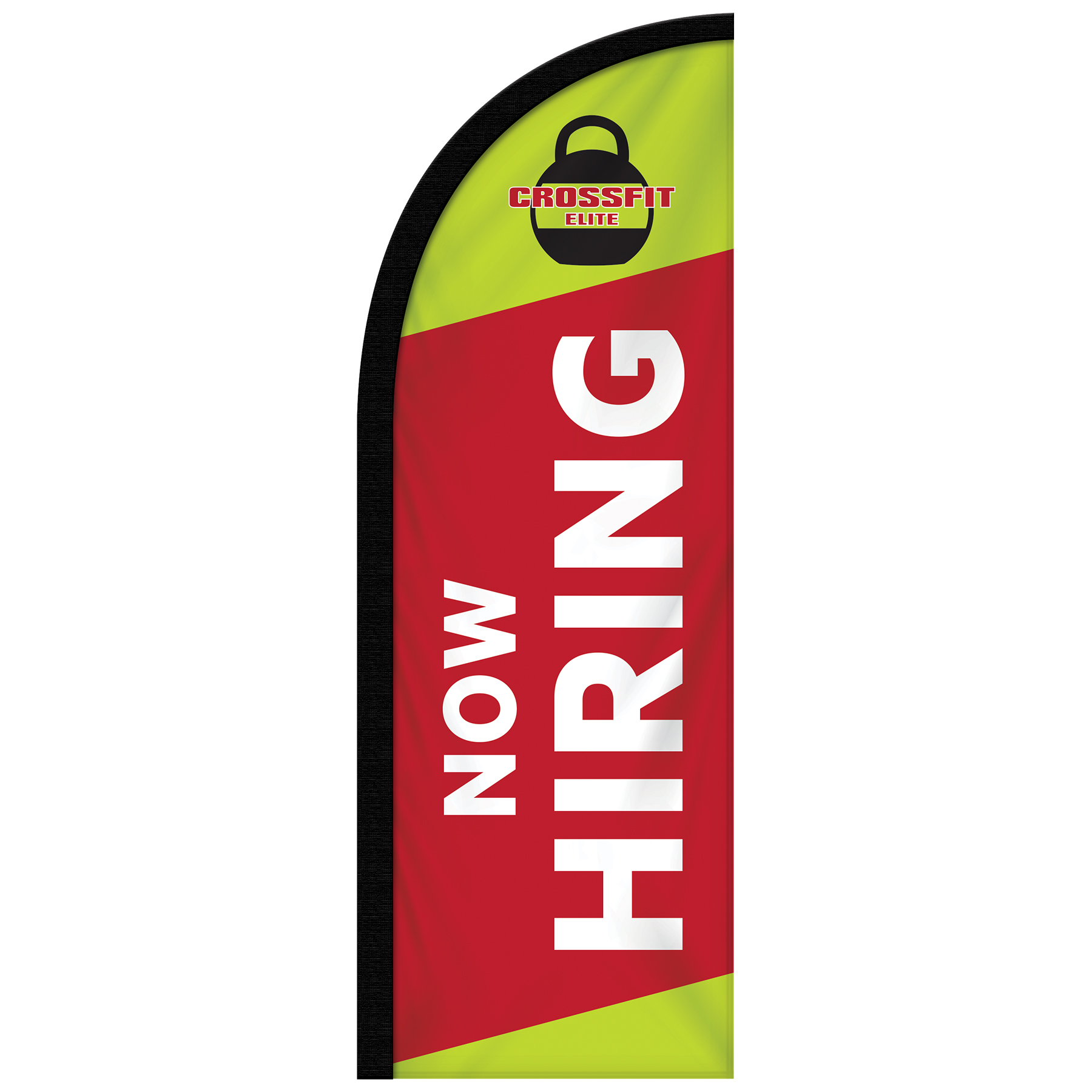 6' Single Reverse Custom Portable Half Drop Banners 8