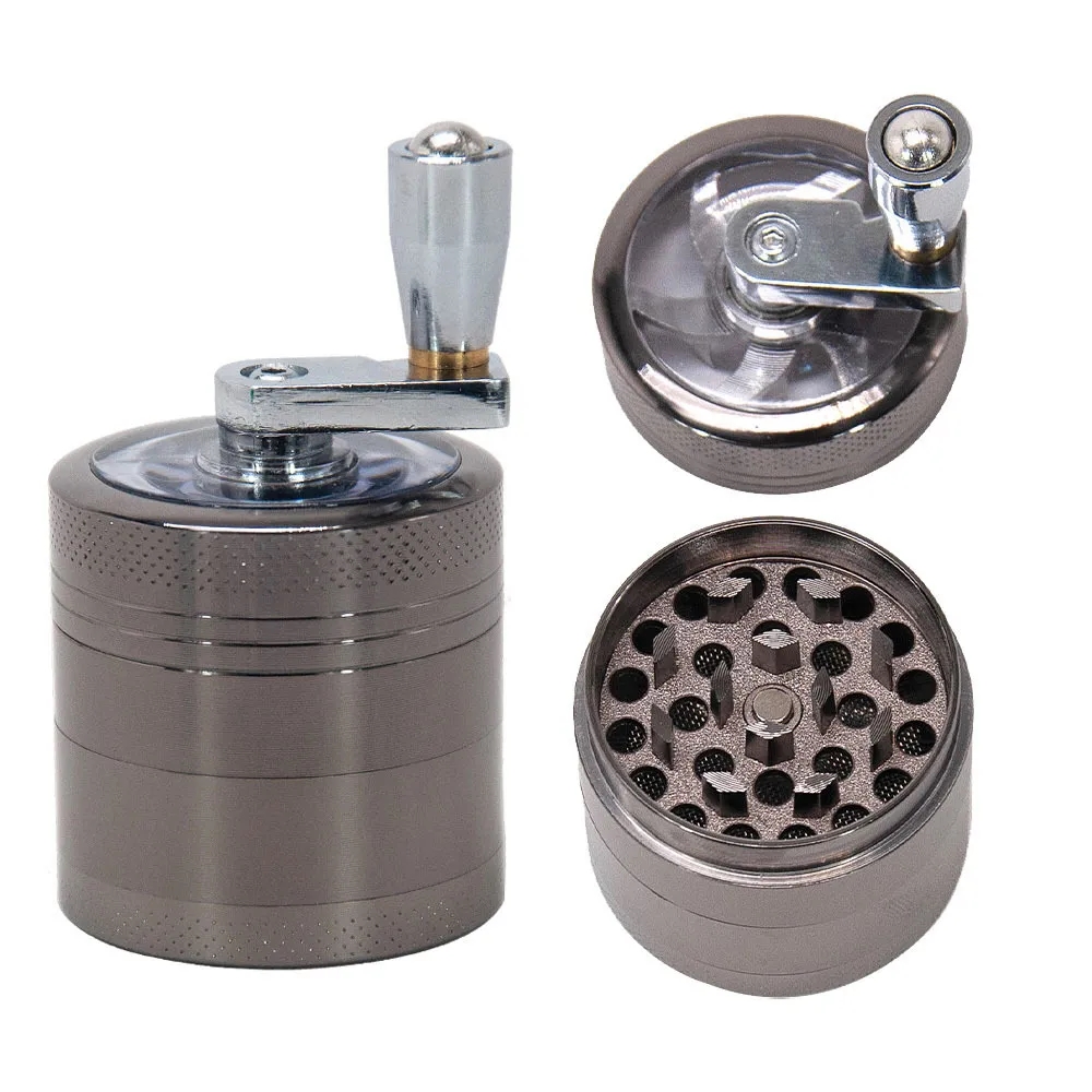 4-Layer Hand Crank Herb Grinder 3