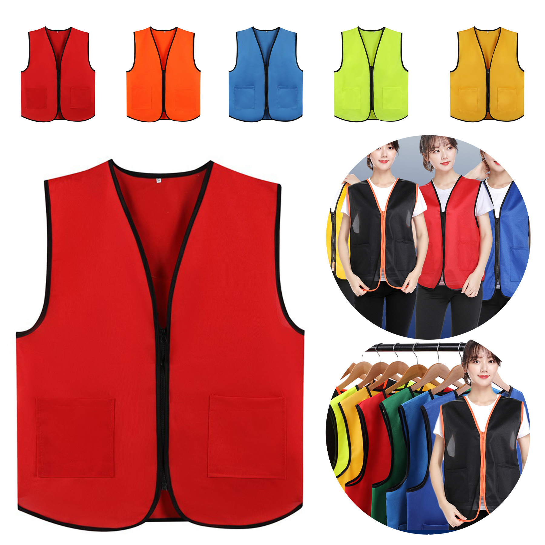 Men's Uniform Volunteer Zip Up Hunting Vest