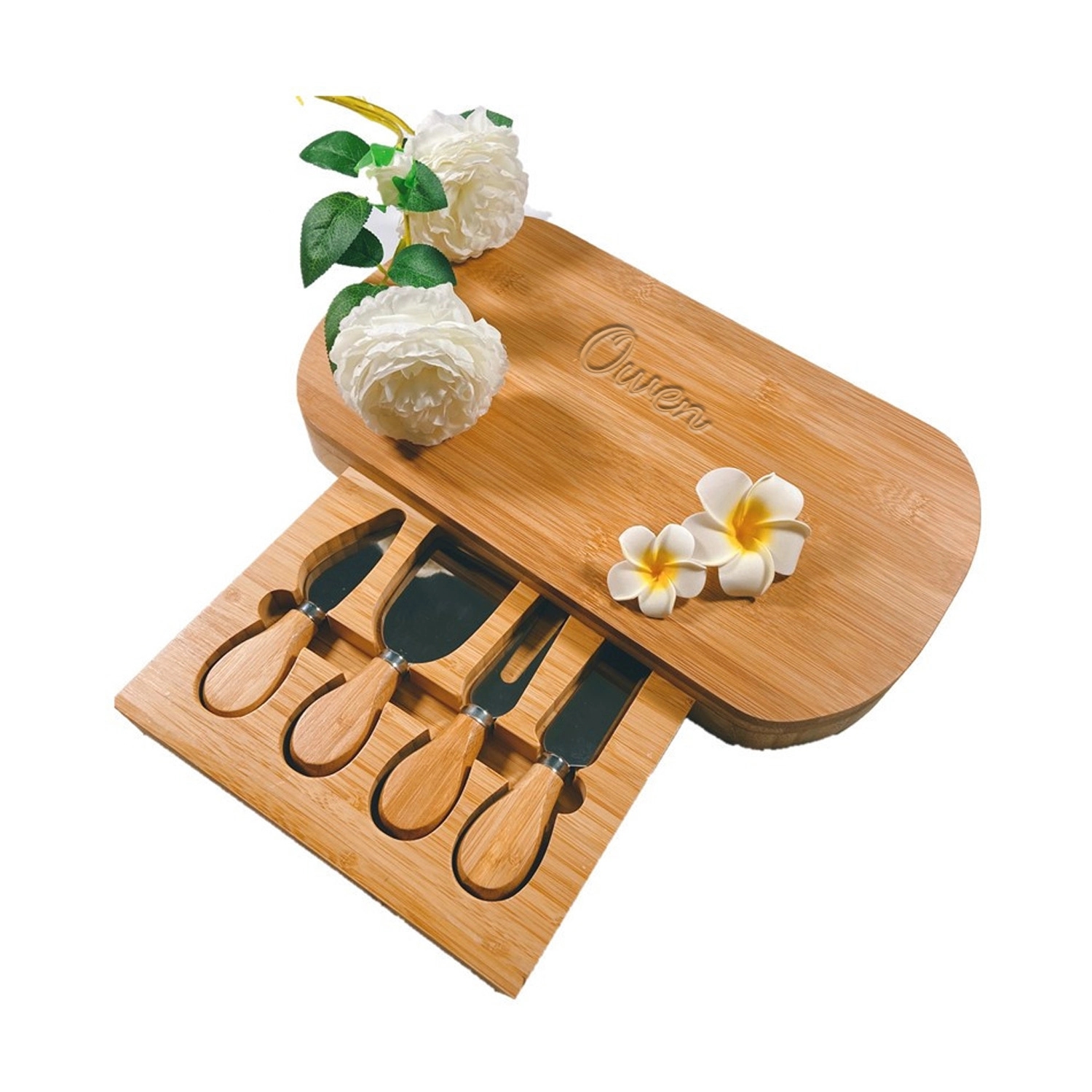 Bamboo Cheese Board Set 1