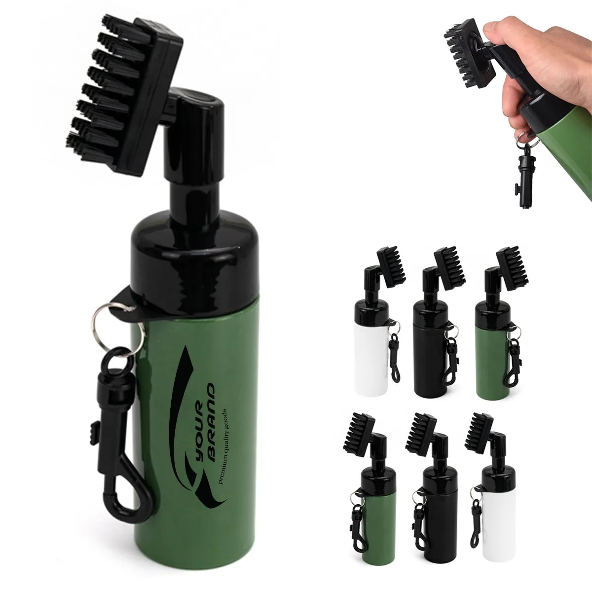 Golf Club Groove Cleaner Brush Bottle with Water Dispenser 3