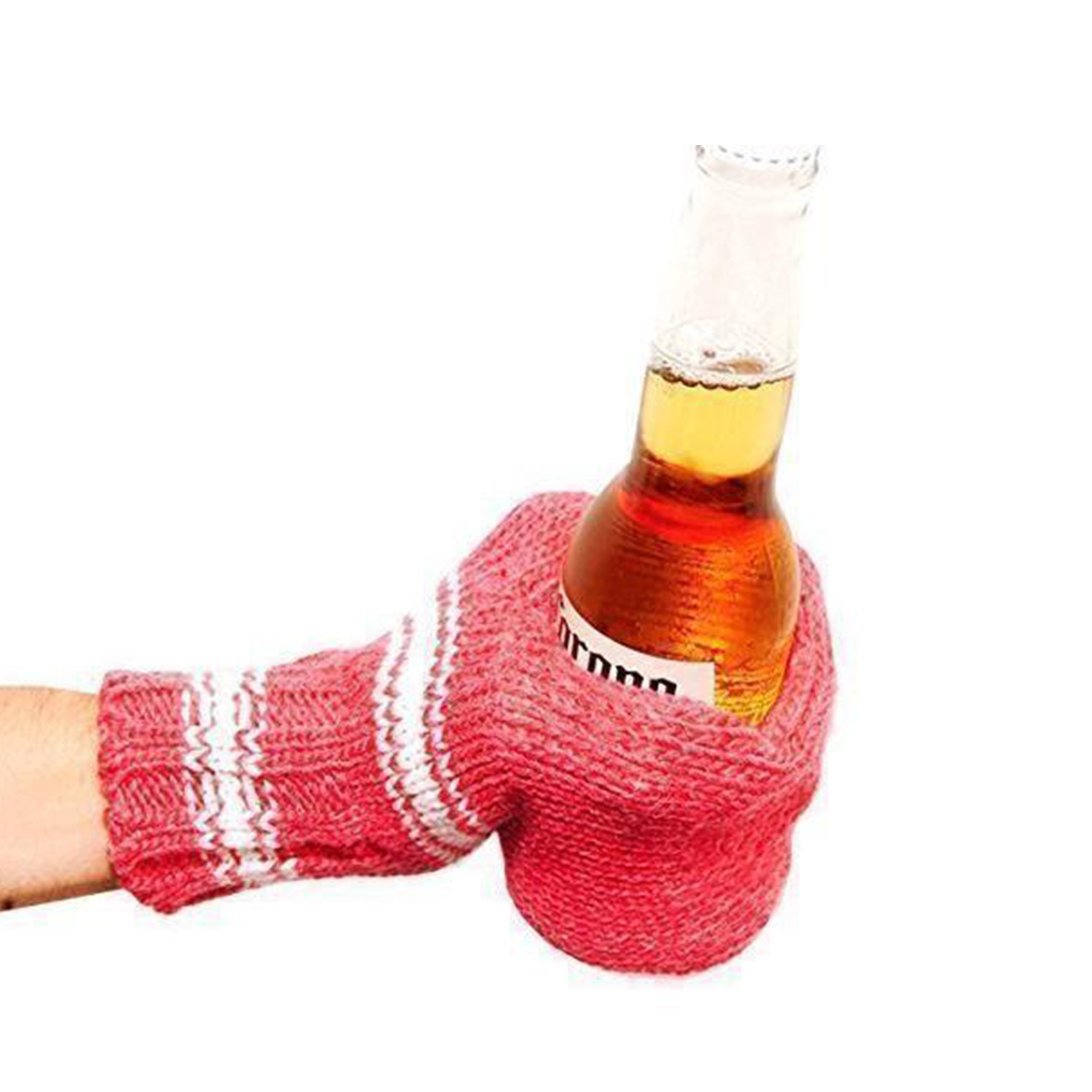 Knit Beer Mitten Gloves 3