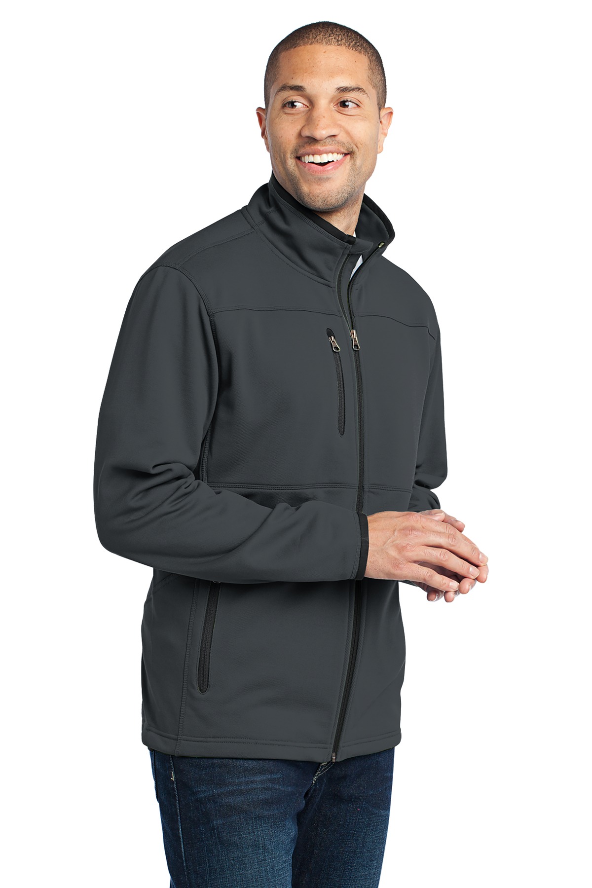 Port Authority Pique Fleece Jacket. F222 24