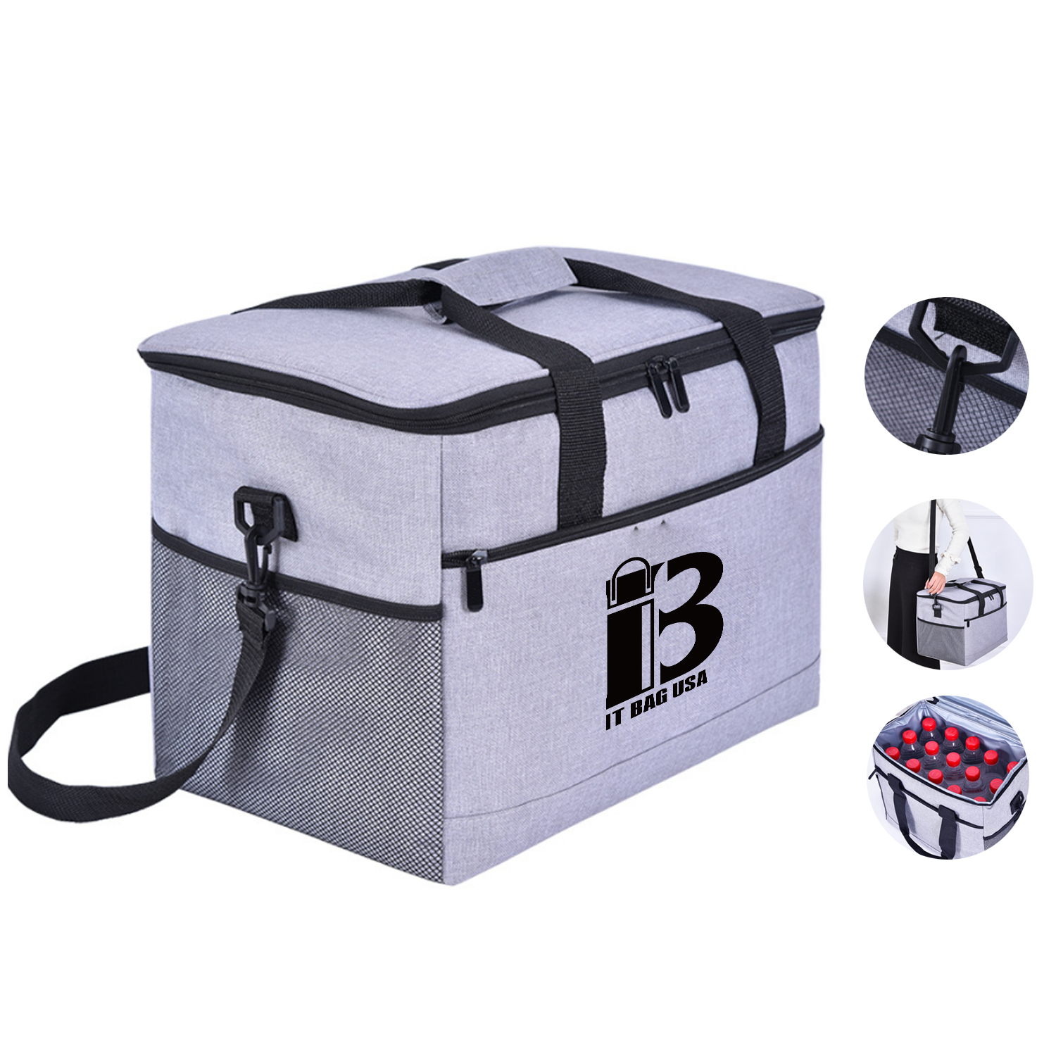 Large Travel Oxford Cloth Cooler Tote Bag 3