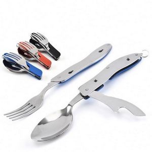 4 In 1 Stainless Steel Camping Utensils Cutlery Set 1