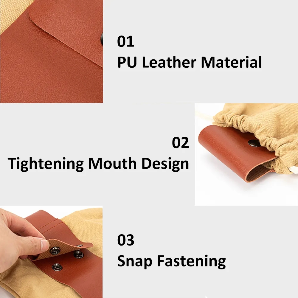 Collapsible Waxed Canvas Foraging Pouch 11