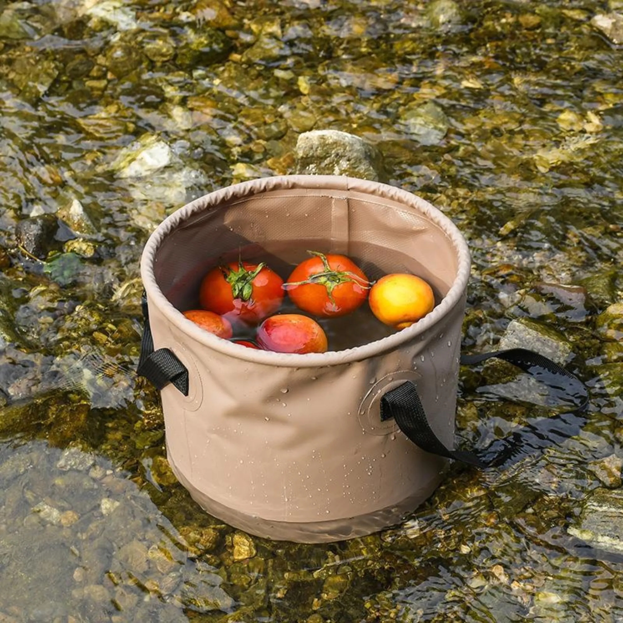 Custom portable foldable fishing storage bucket 4