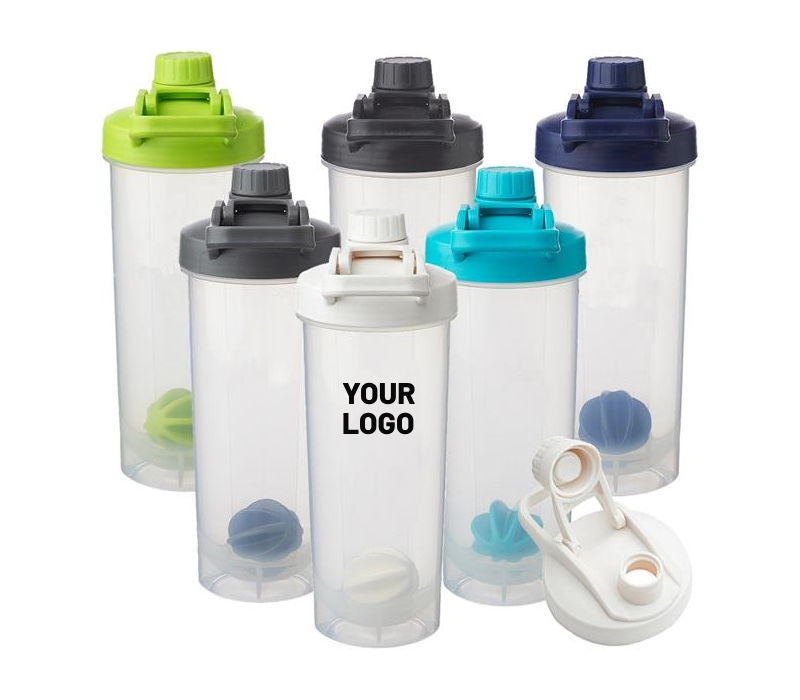 Plastic Shaker Water Bottle with Mixer, 24 oz. 2