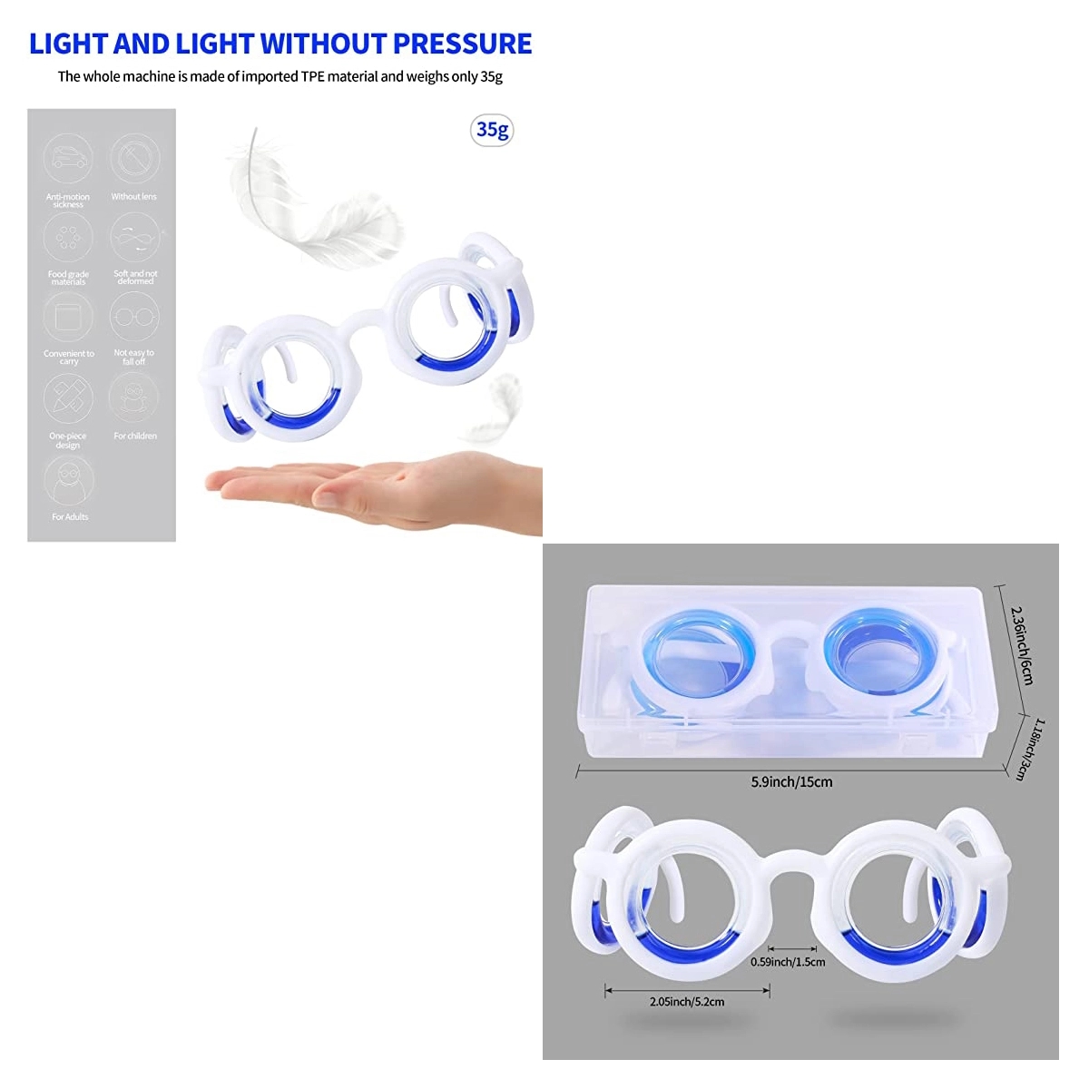 Anti Dizzy Motion Sickness Glasses For Car Sick 4