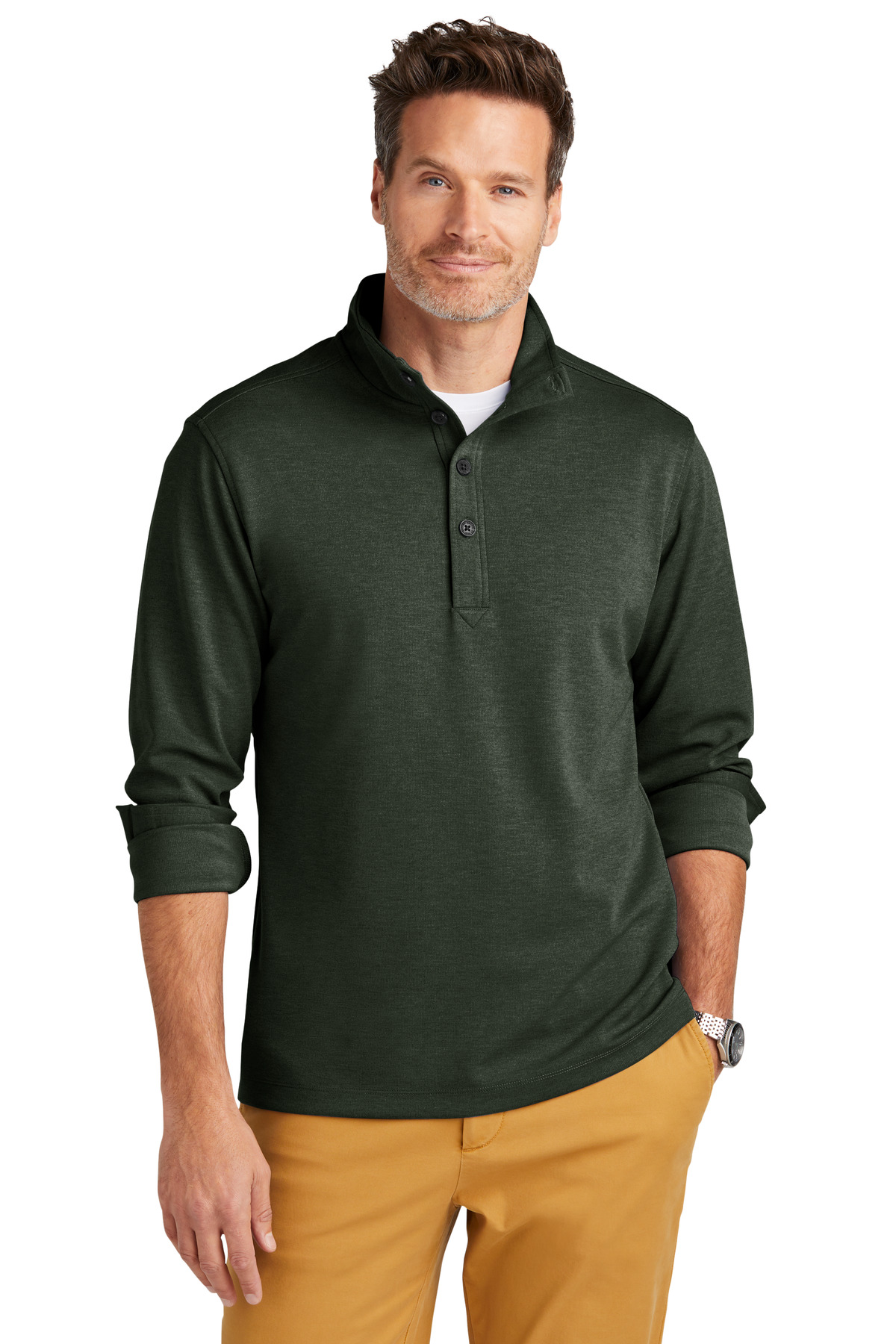 Brooks Brothers Mid-Layer Stretch 1/2-Button BB18202 15