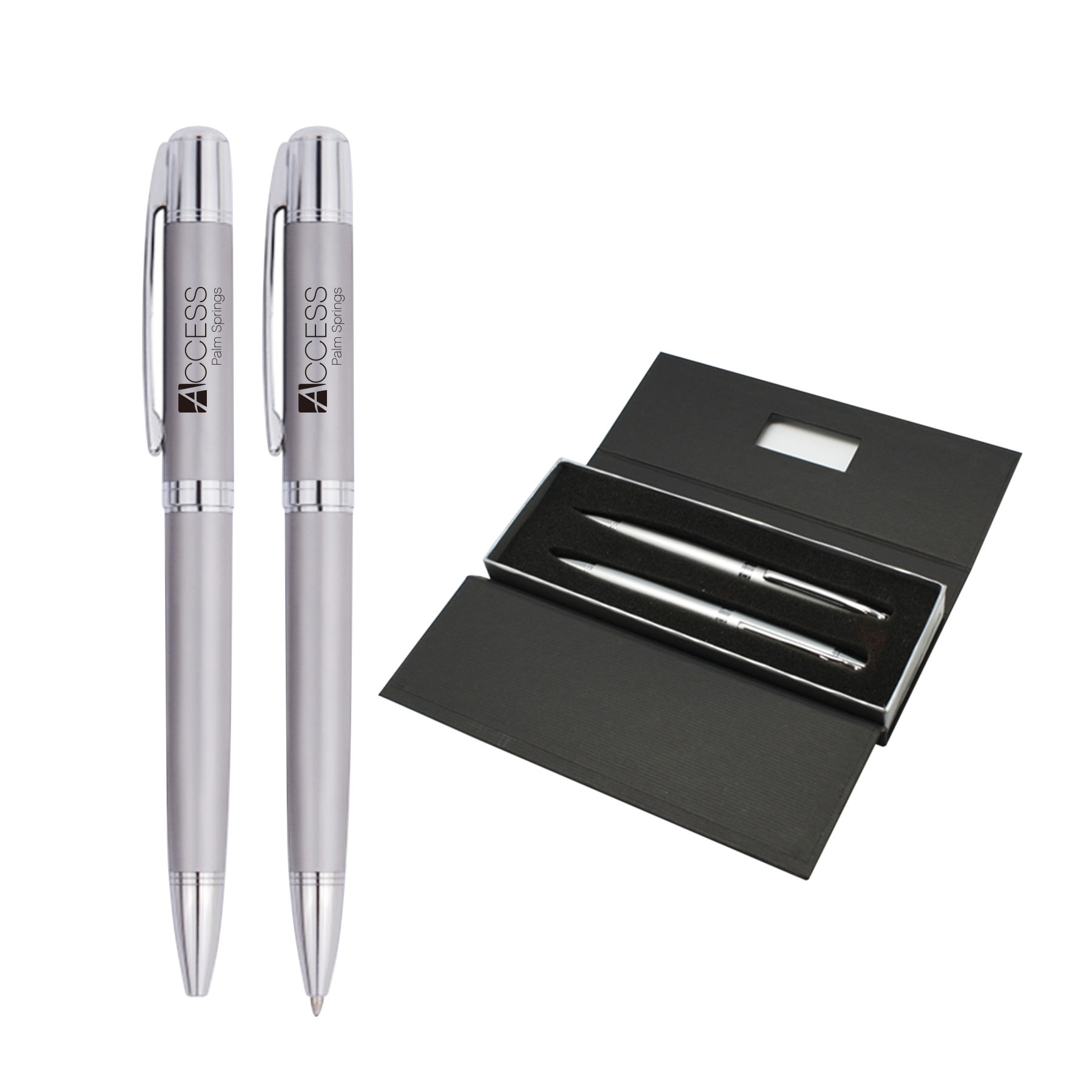 Premium Executive Metal Barrel Pen & Pencil Gift Set 4