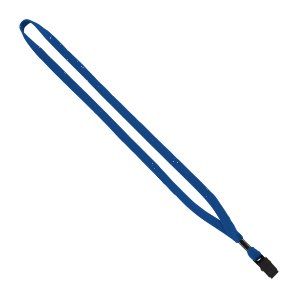 1/2" Cotton Lanyard with Metal Crimp & Bulldog Clip 23