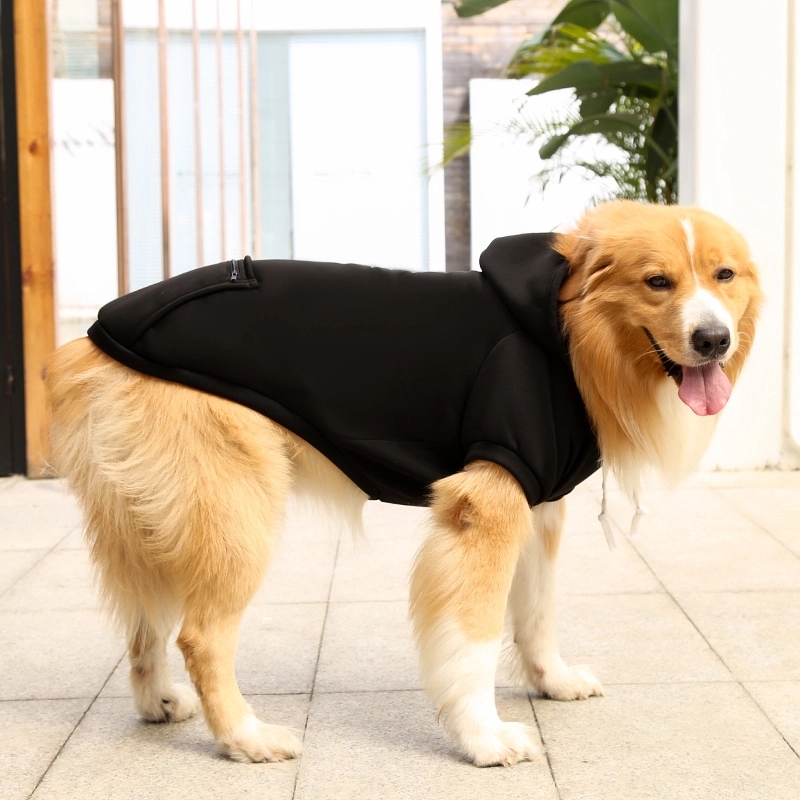 Letters Winter Pet Dog Hoodies Cotton Warm Clothes 3