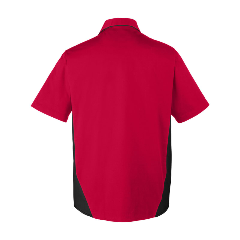 Harriton Men's Tall Flash IL Colorblock Short Sleeve Shirt 1