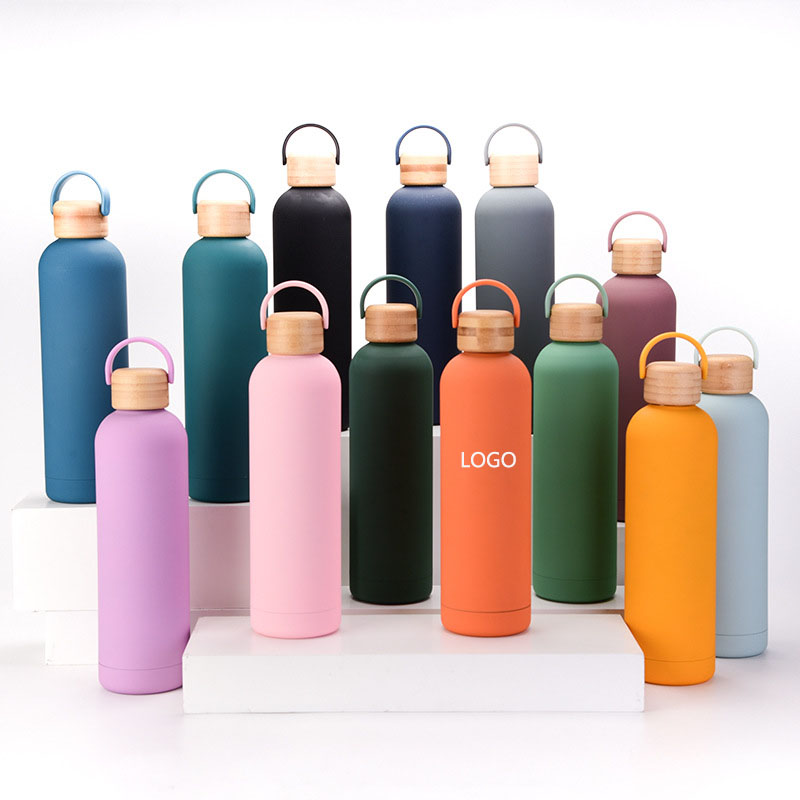 33 OZ Stainless Steel Sports Bottle / Bamboo Lid And Handlings 4