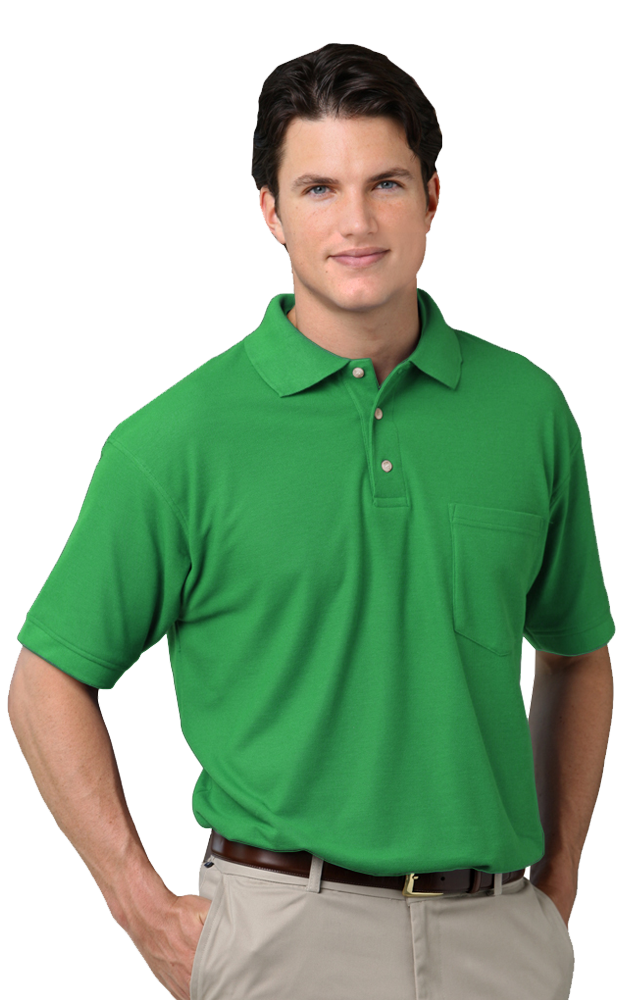 Men's Scotchgard Pique Polo with Pocket 34