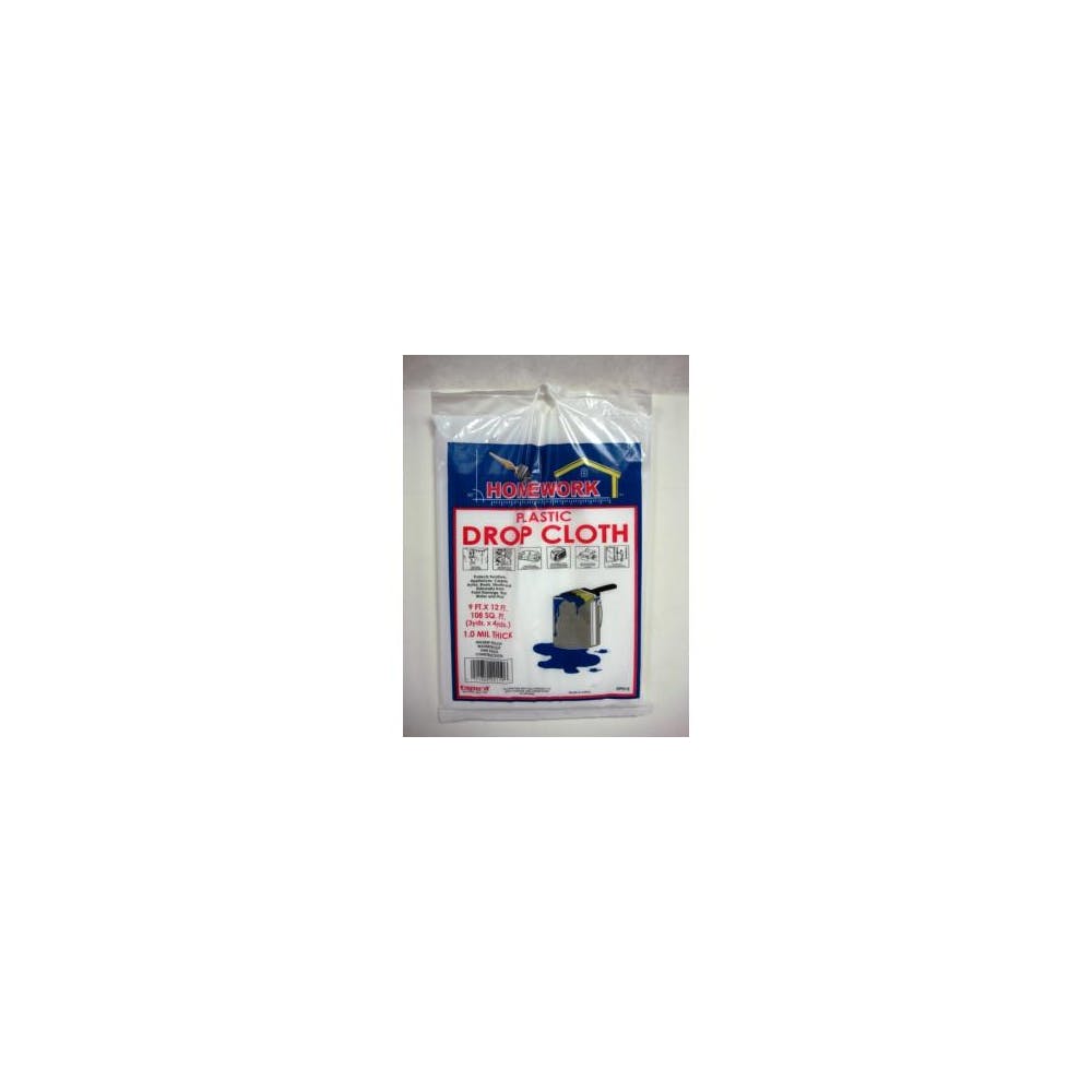 Plastic Drop Cloth - Medium Duty 9' x 12' 1