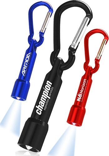 Small Metal Keylight with Carabiner 1