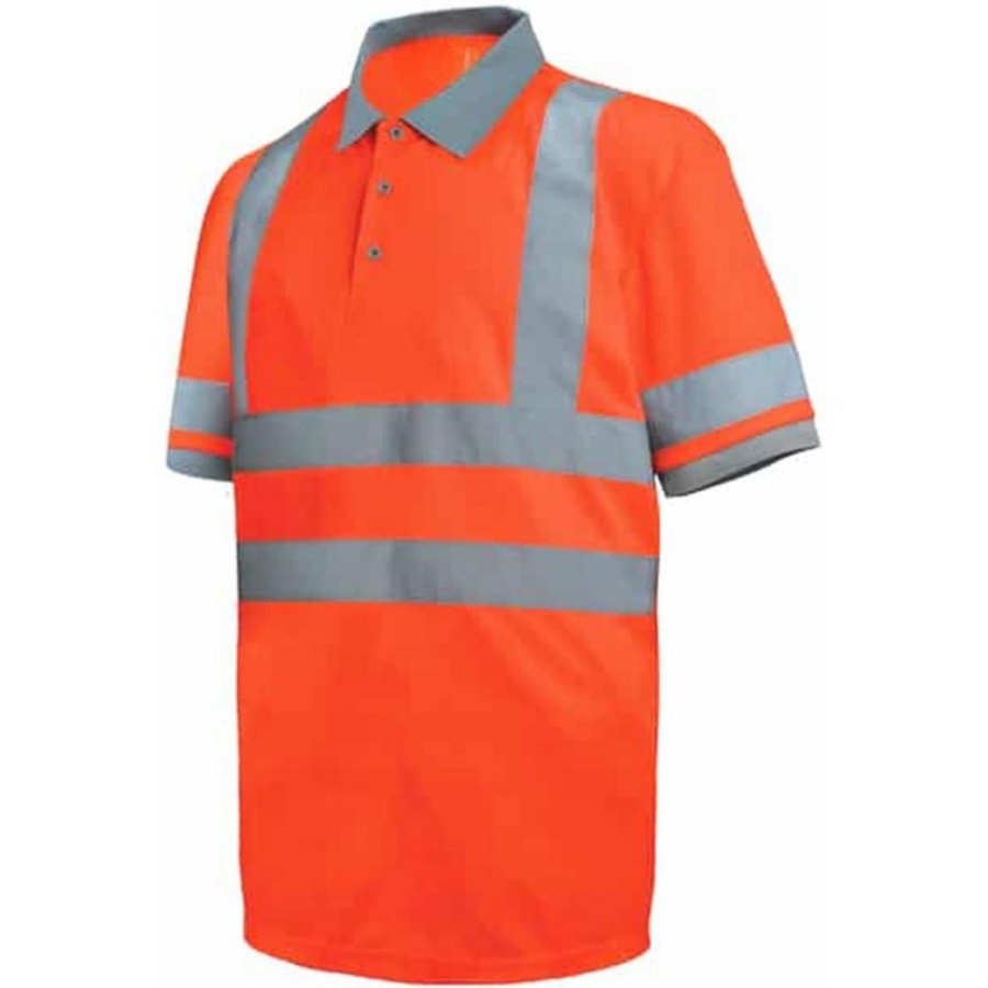 VISIPRO Short Sleeve Reflective Safety Polo with Bands,