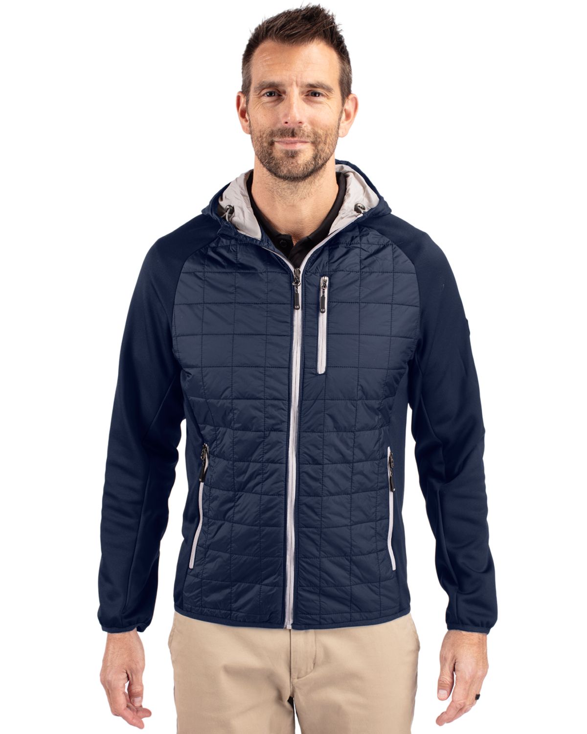 Rainier Primaloft Mens Eco Full Zip Hybrid Jacket