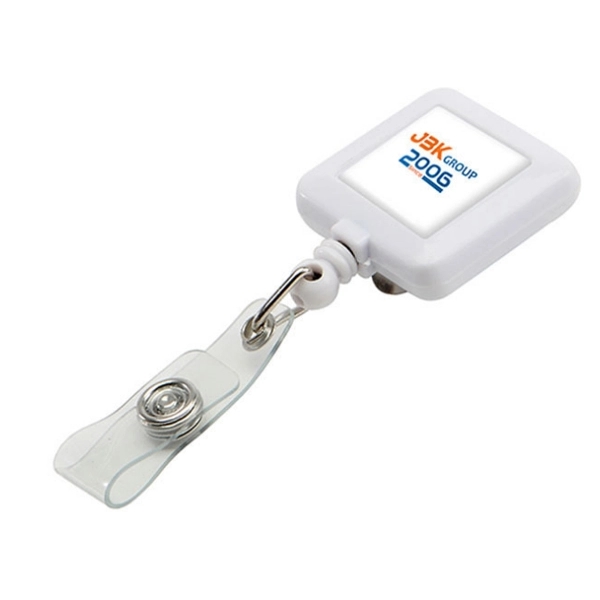 Plastic Square Badge Holder - opaque 8