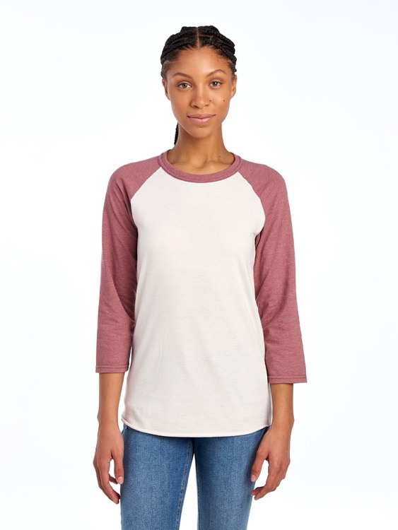 JERZEES Premium Blend Combed Ring-Spun Unisex ¾-Sleeve Raglan 9