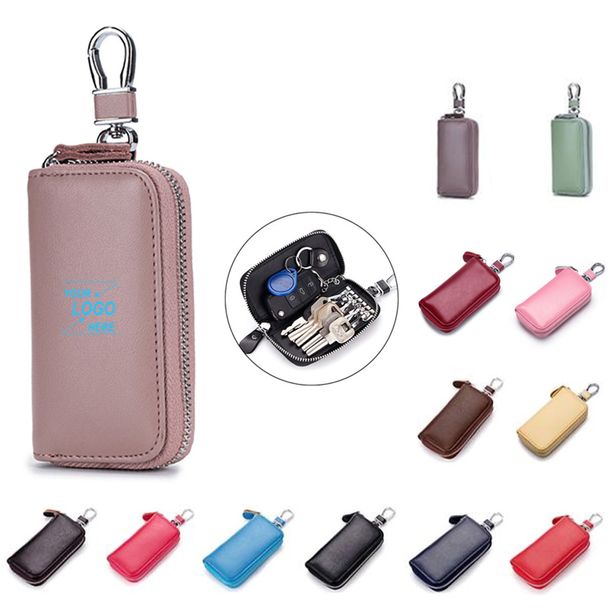Adult Unisex Leather Car Key Holder