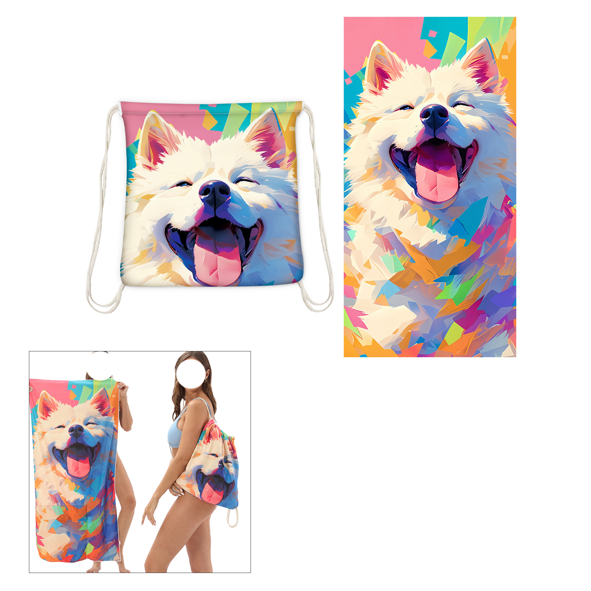 Foldable Bag Beach Towel 2