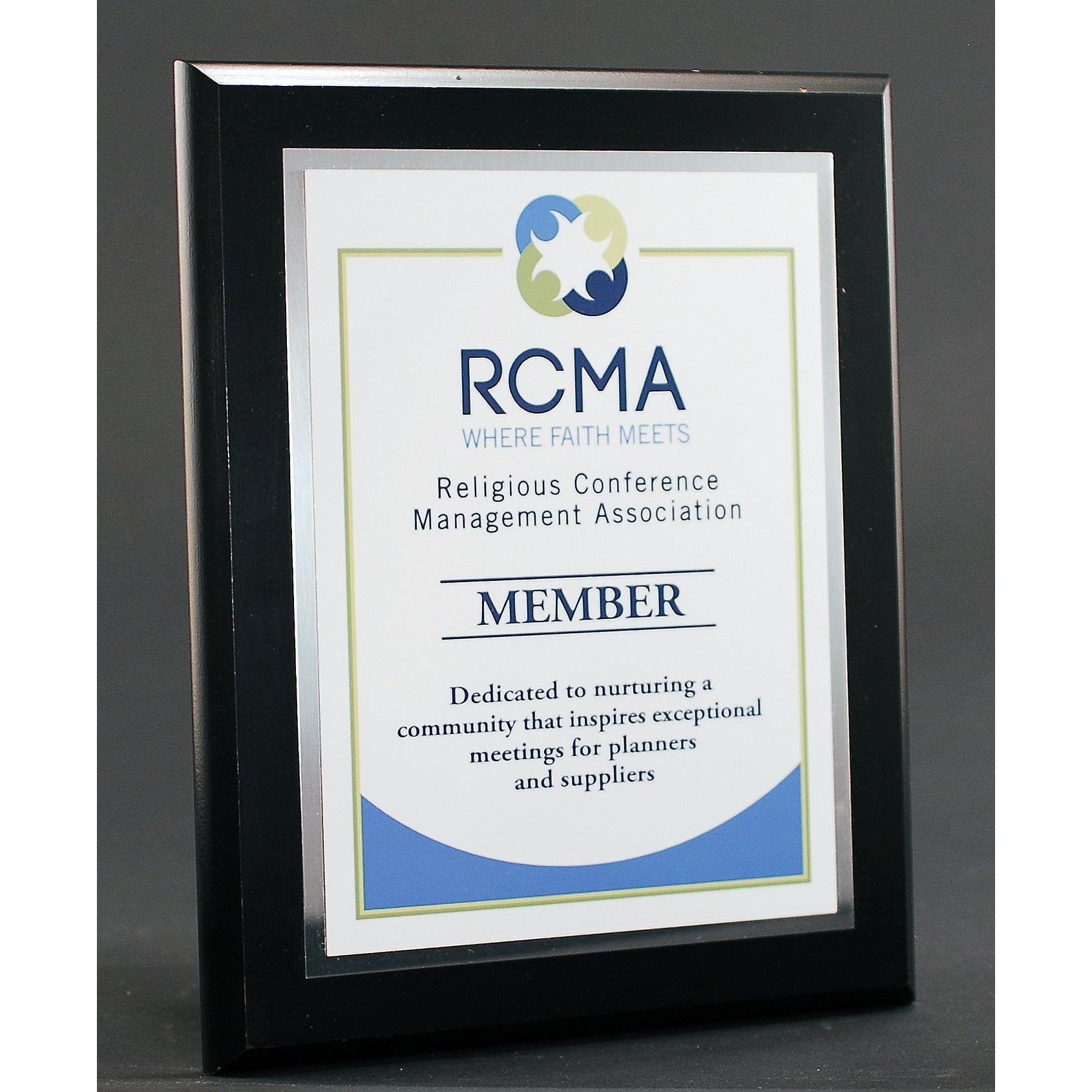 Executive Ebony Finish Plaque With Plate 3