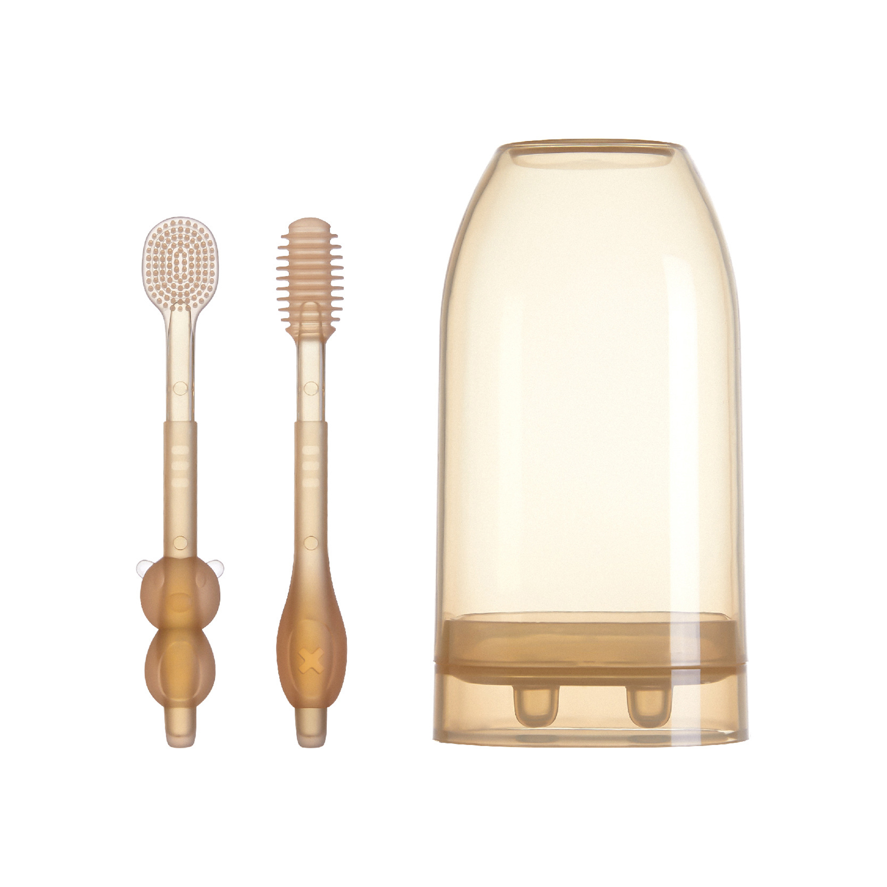 Silicone Baby Toothbrush and Tongue Cleaner 2
