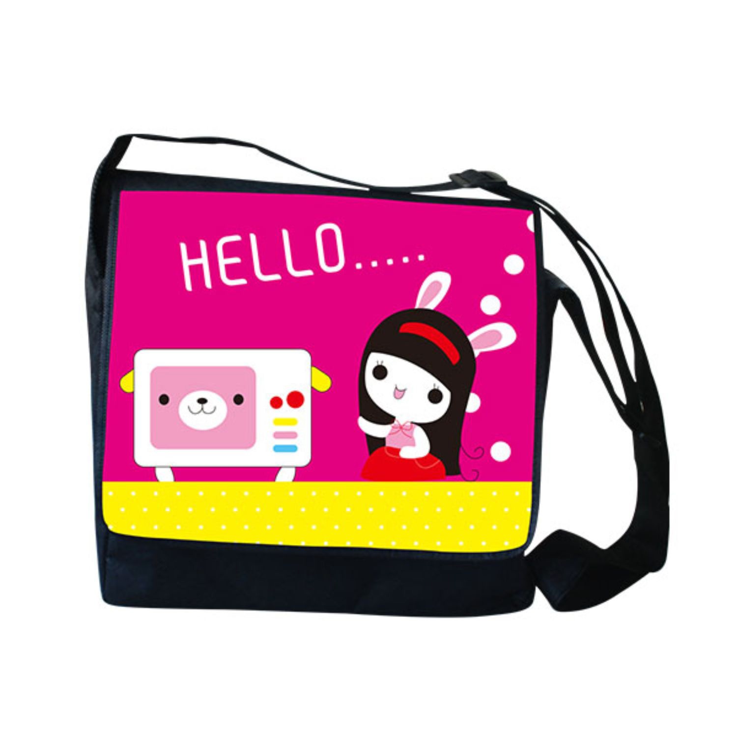 100 GSM Full Color Utility Tote Bag W/ Gusset & Shoulder Strap (13" X 10.5" X 4")