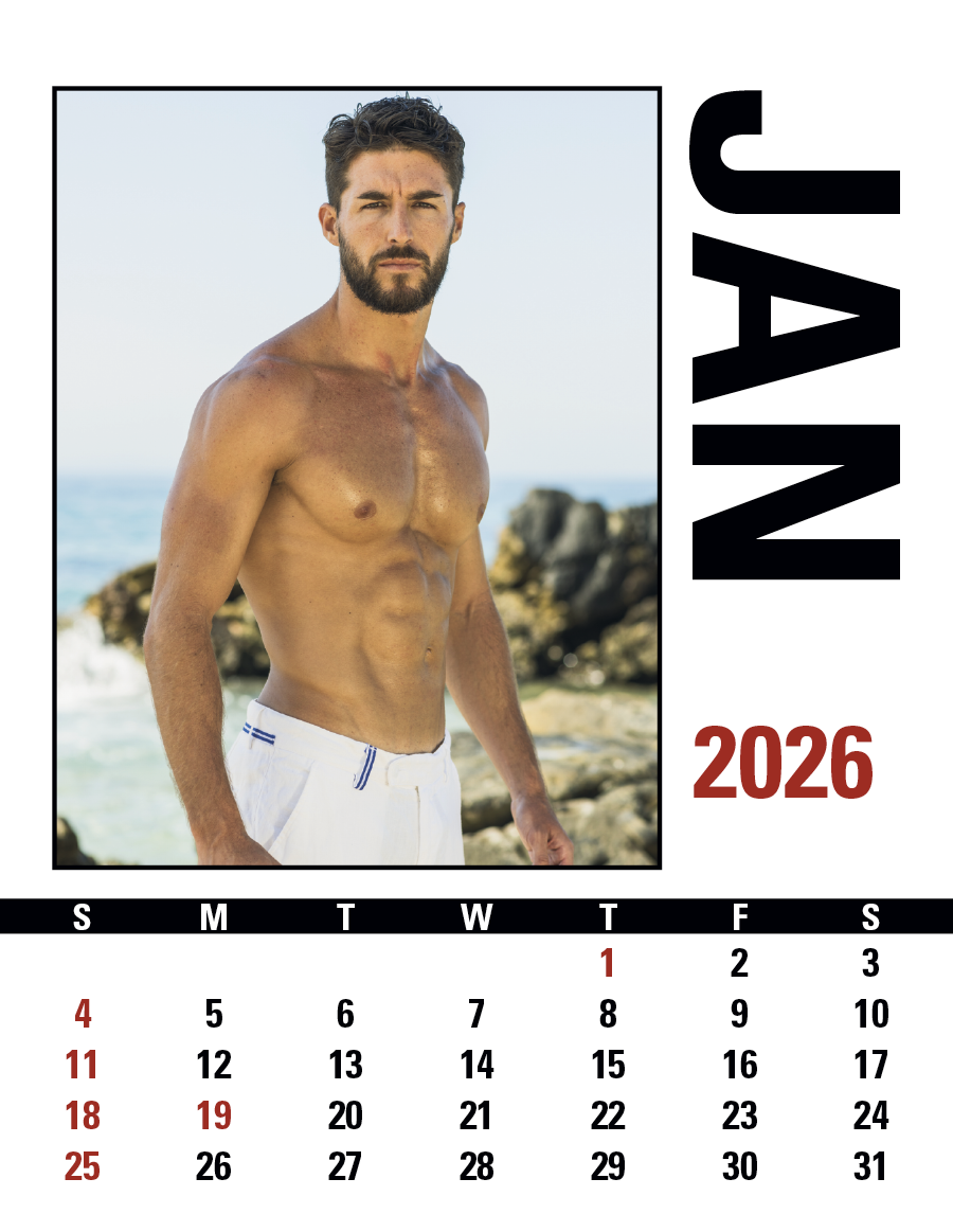 Triumph® Calendars Press-N-Stick Male Call Calendar 13