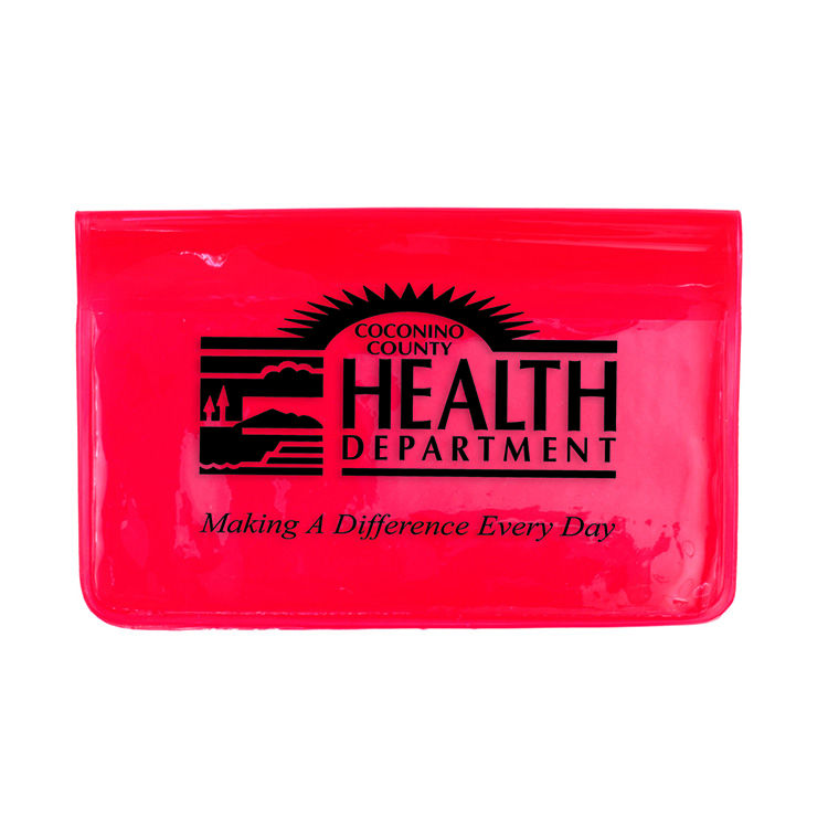 3" W x 2-1/4"H "Majorca" Fold Over Wallet Style Colorful Vinyl Pouch 6