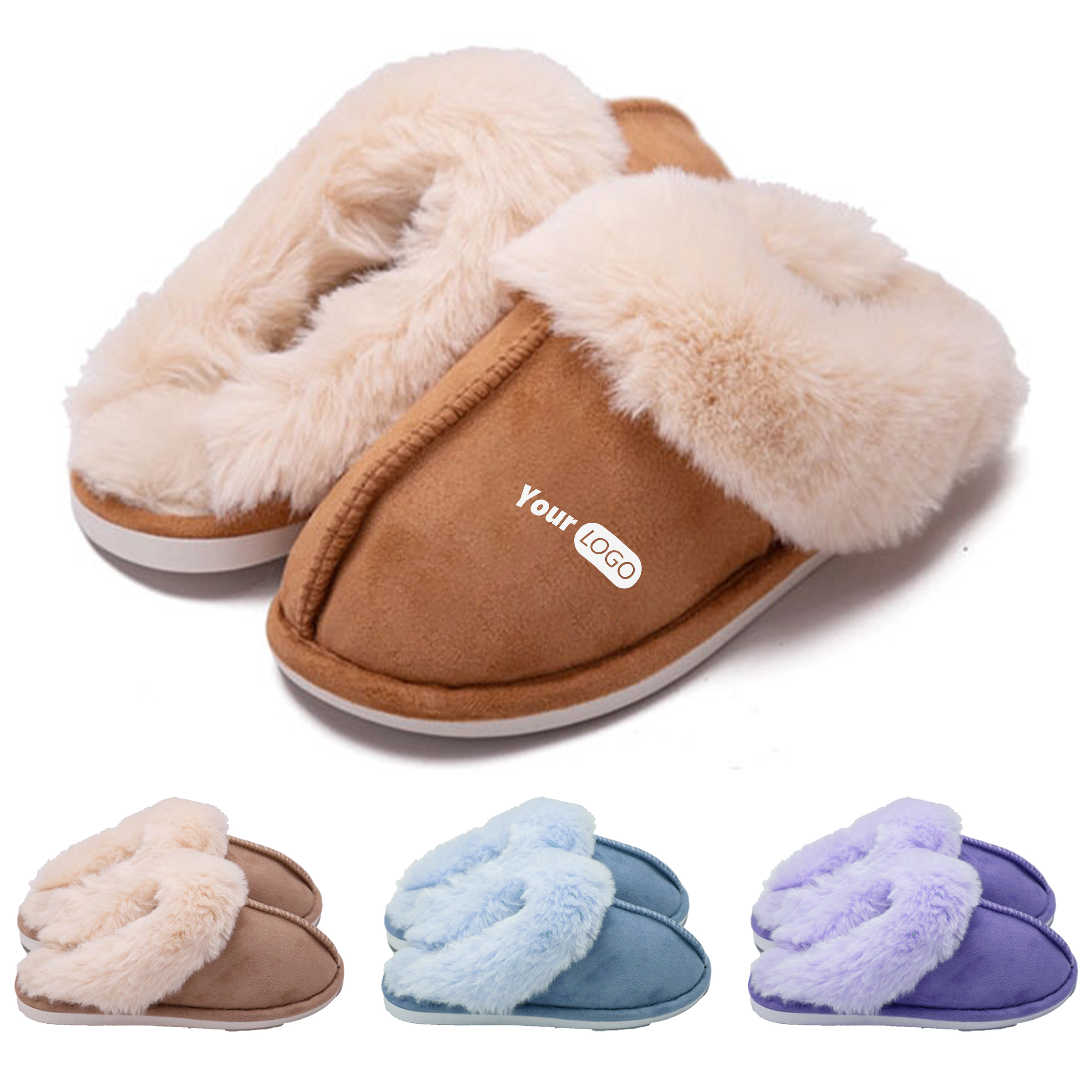 Cotton Plush Comfort Slippers 2