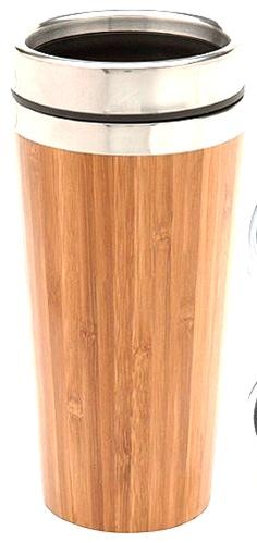 12.8 oz. Bamboo Custom Laser Engraved Travel Mug 2