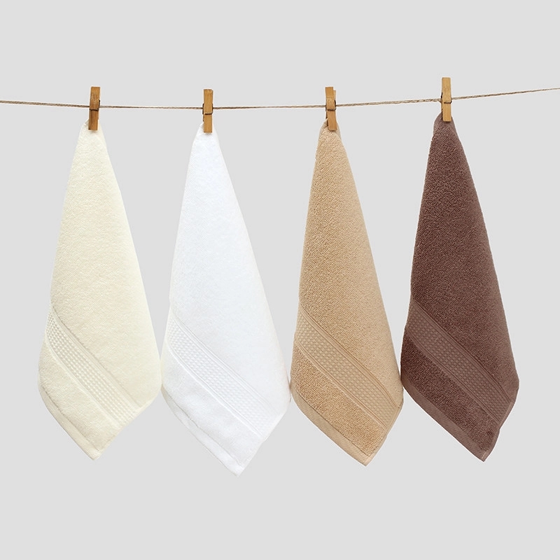 Custom Gift Soft 100% Cotton Square Hand & Face Towel 12