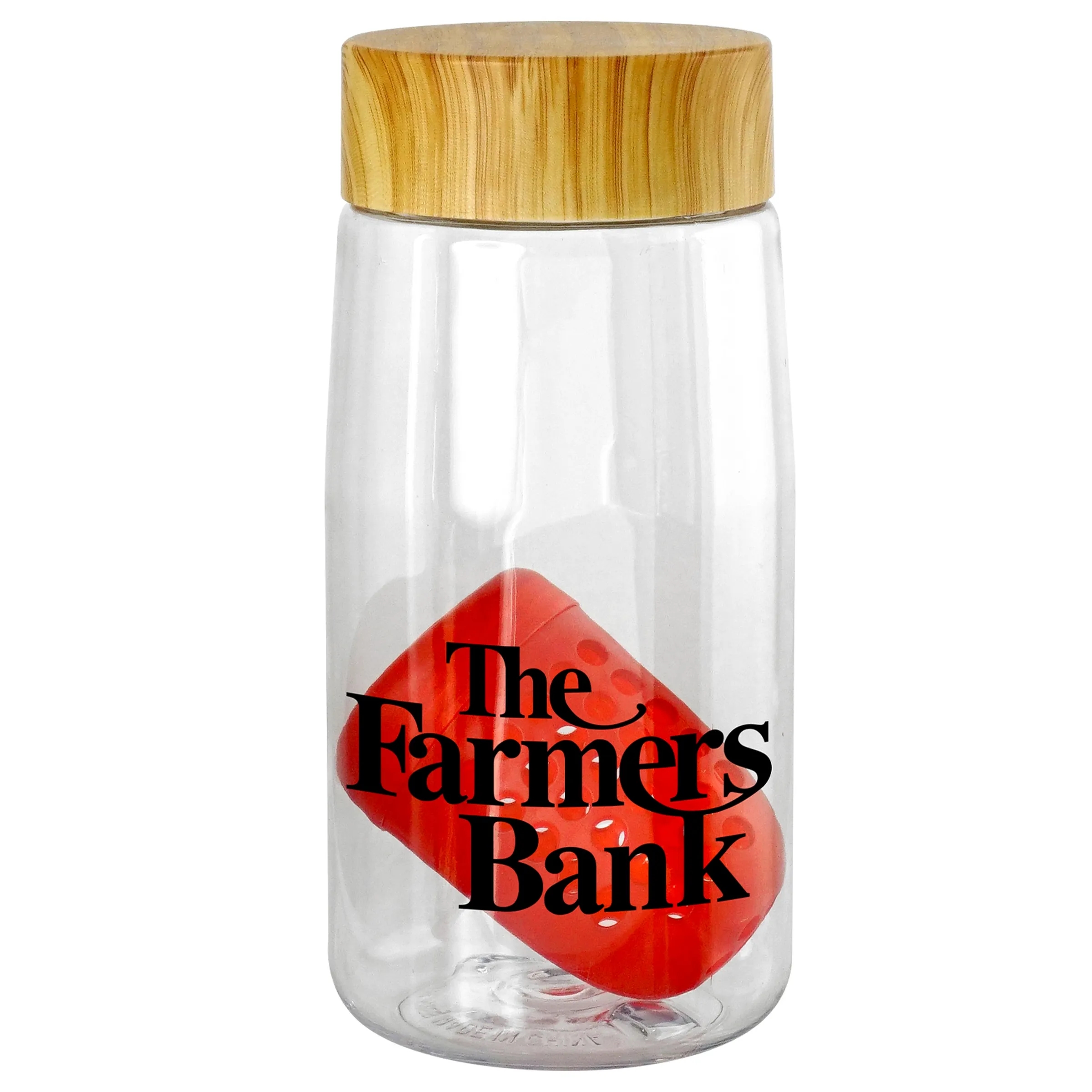 Bamboo Pattern 18 oz. Recycled Bottle with Floating Infuser 5