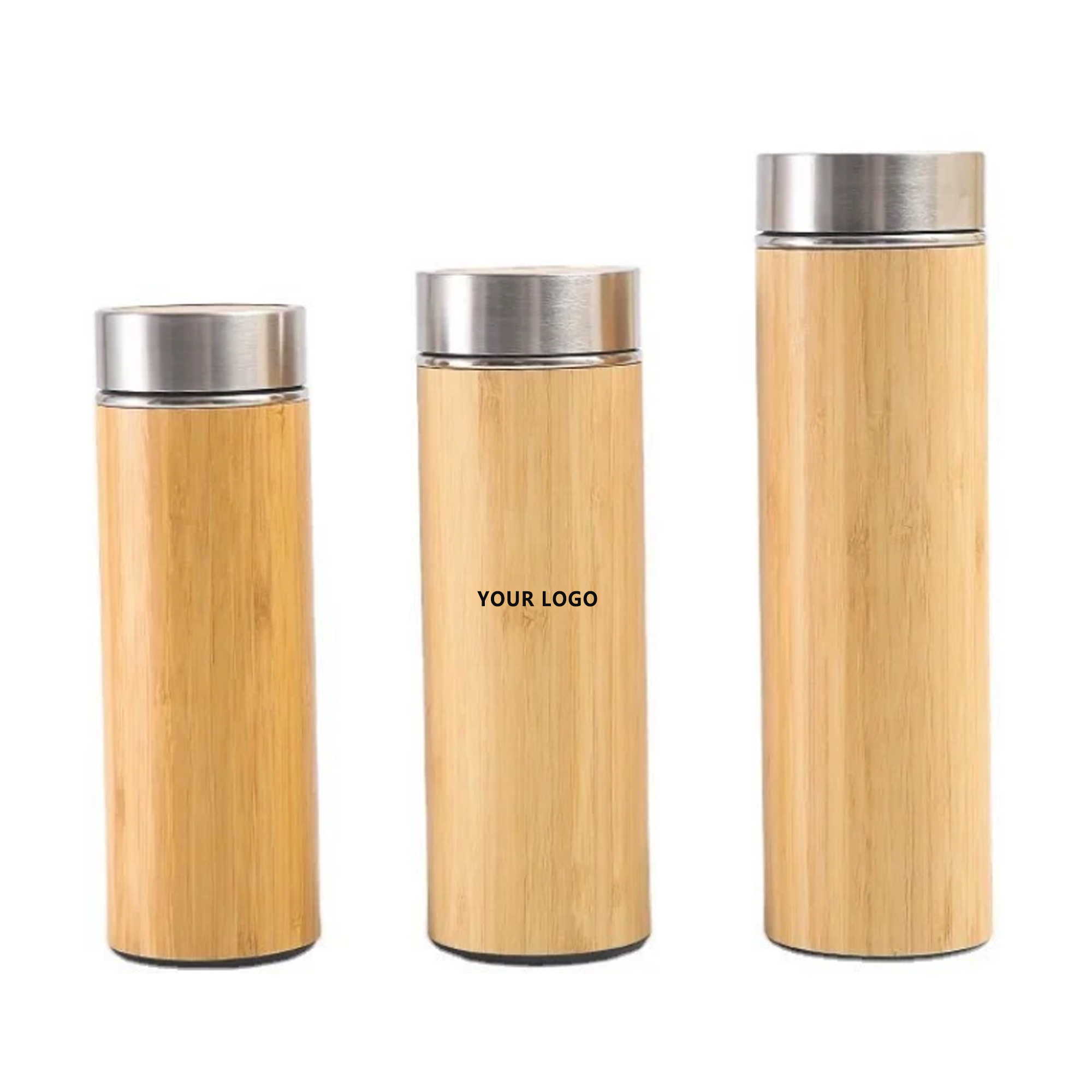 Bamboo Stainless Steel Thermos Cup 2