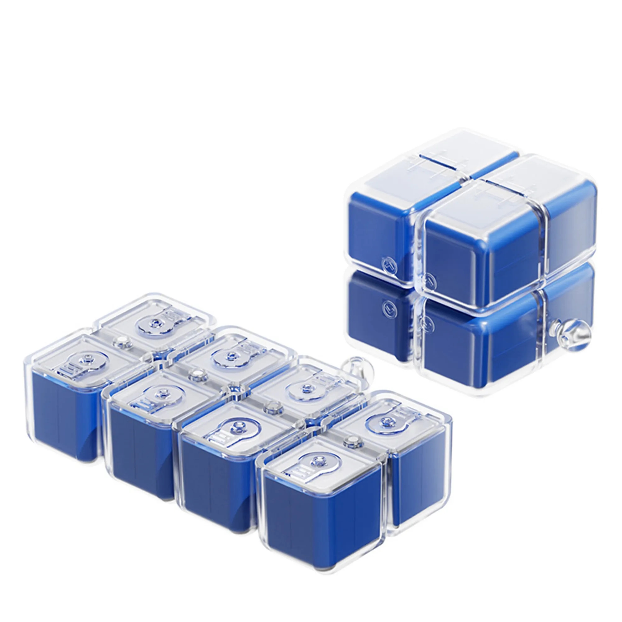ABS Pill Organizer Cube With Lanyard 2