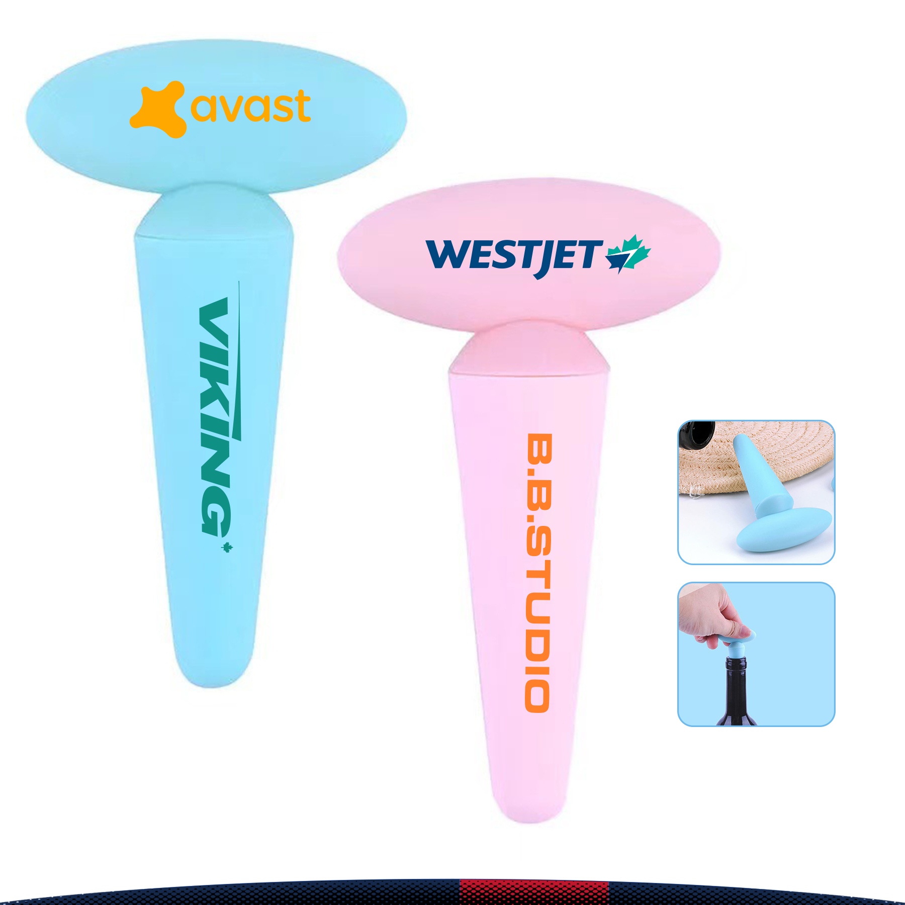 T-shaped Silicone Wine Stopper 3