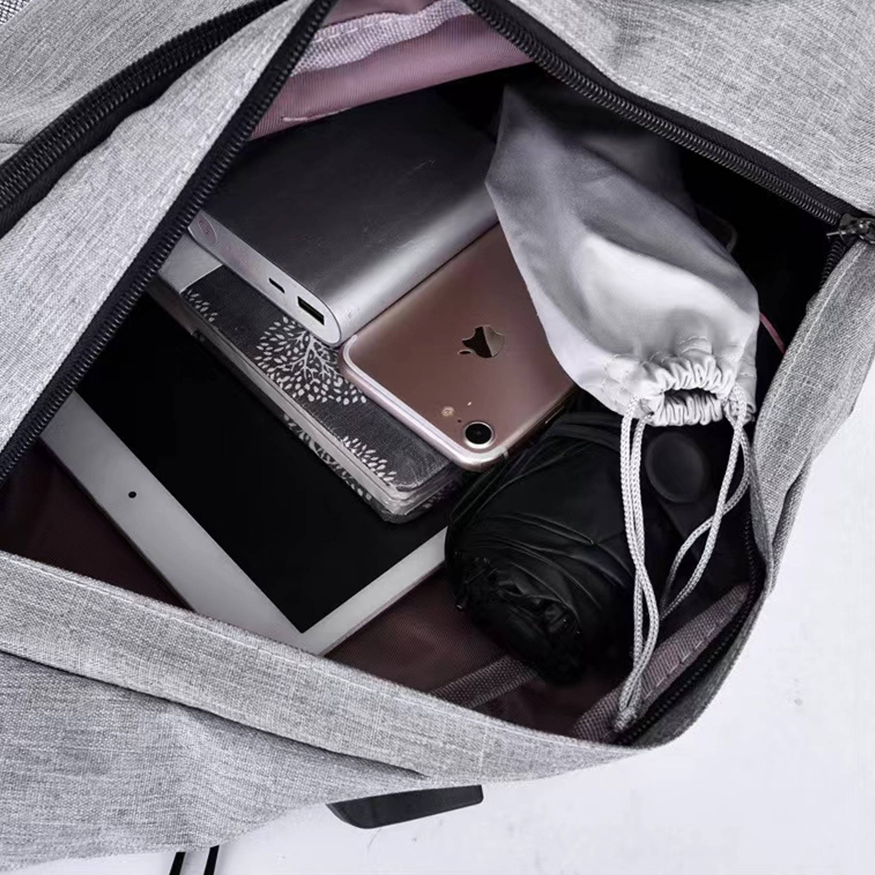 Nylon Chest Sling Bag With Charging Port 3