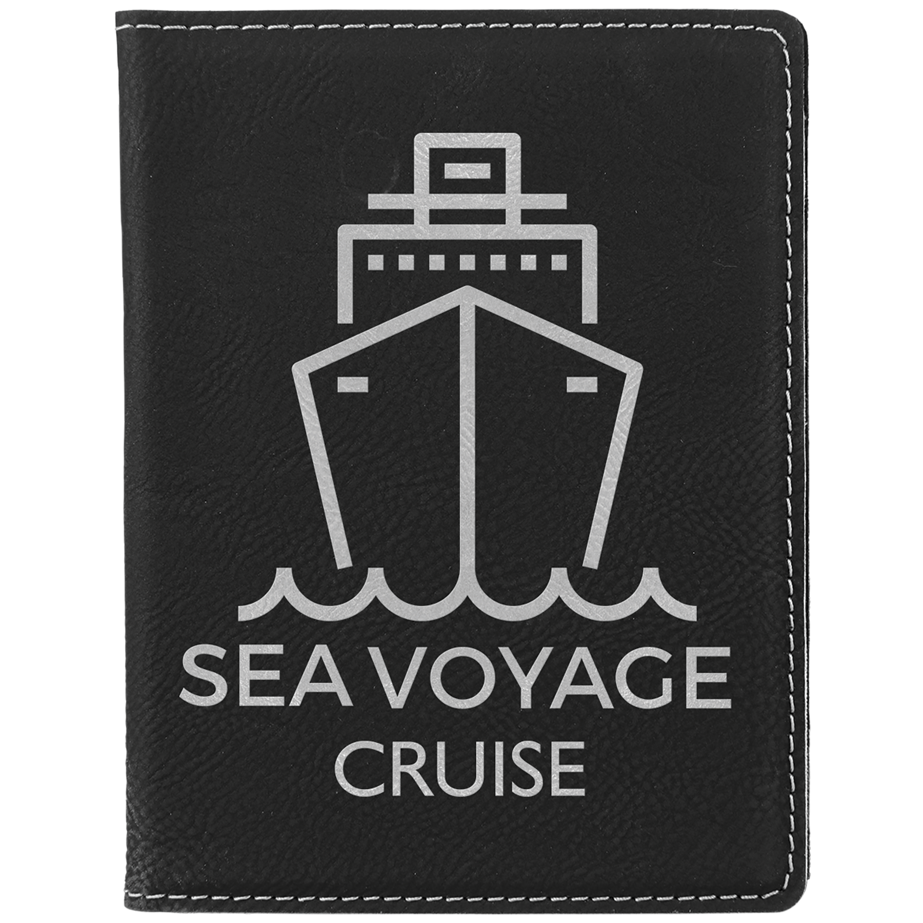 Laser Engraved Leatherette Passport Holder (4.25"x5.5")