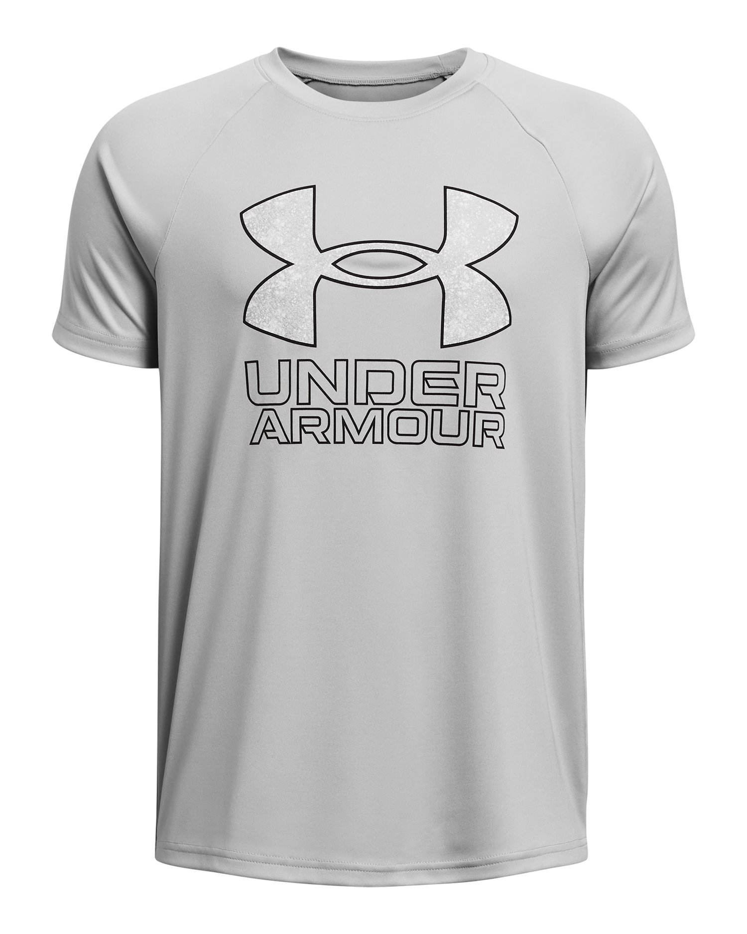 UA Tech Hybrid Print Fill Boys' Short Sleeve 43
