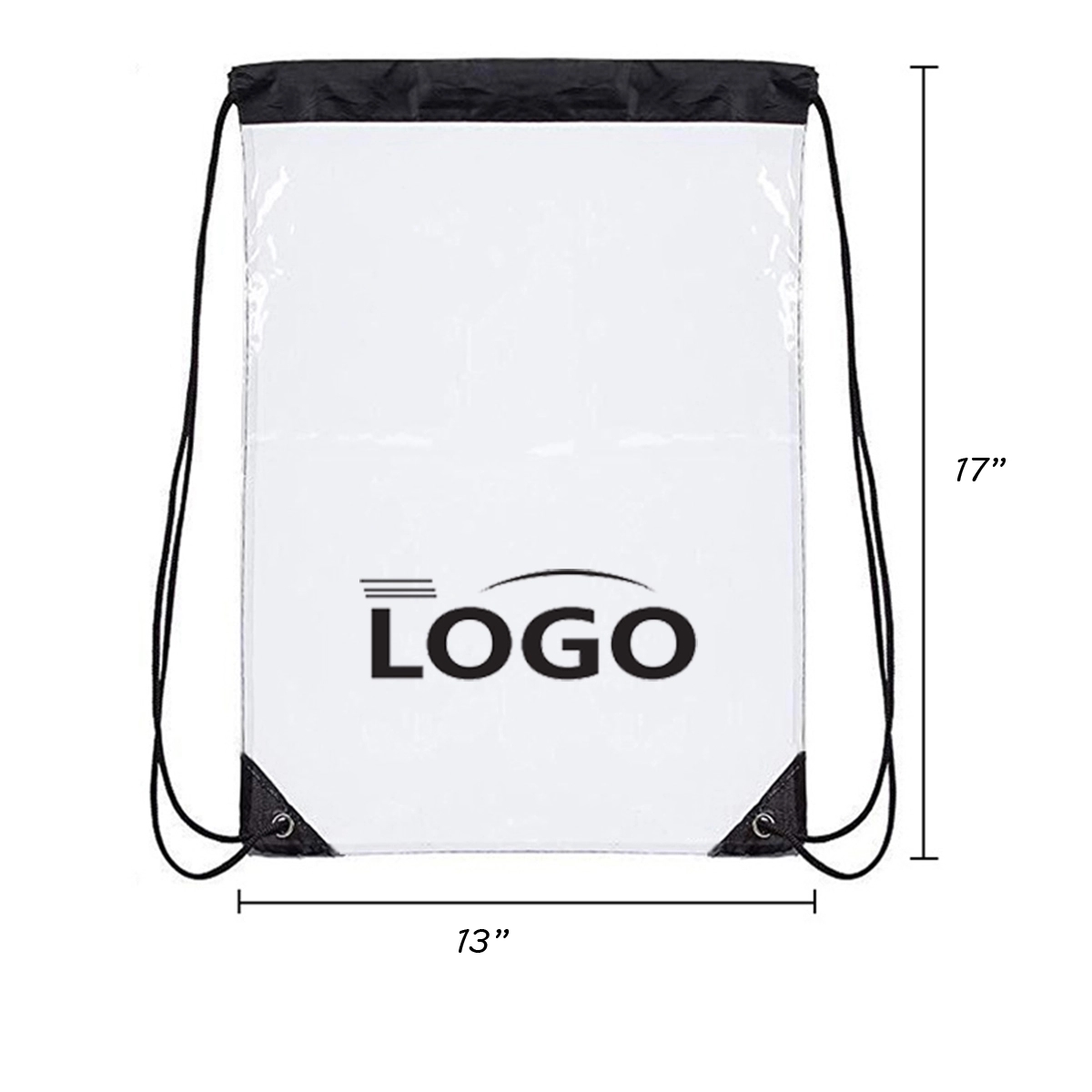 Clear PVC Drawstring Bag 1