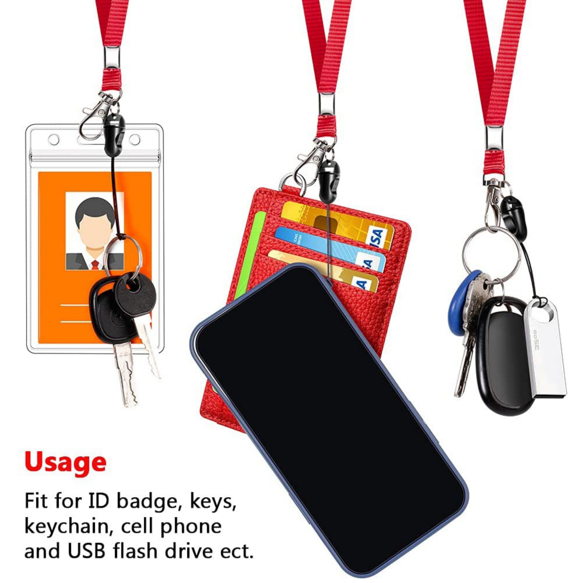 Neck Lanyard With ID Badge Holder 5