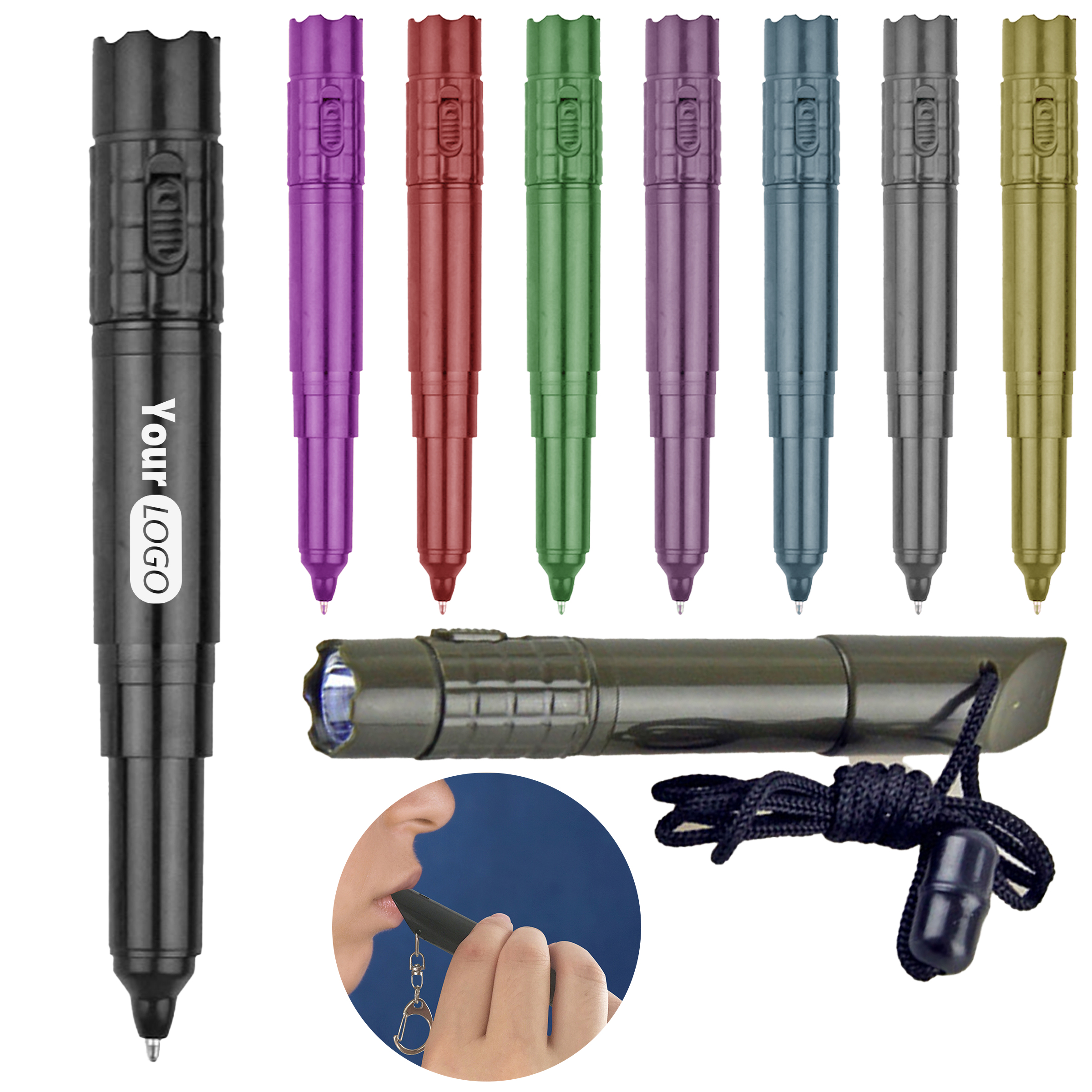 Abs Three In One Whistle Field Ballpoint Pen 10