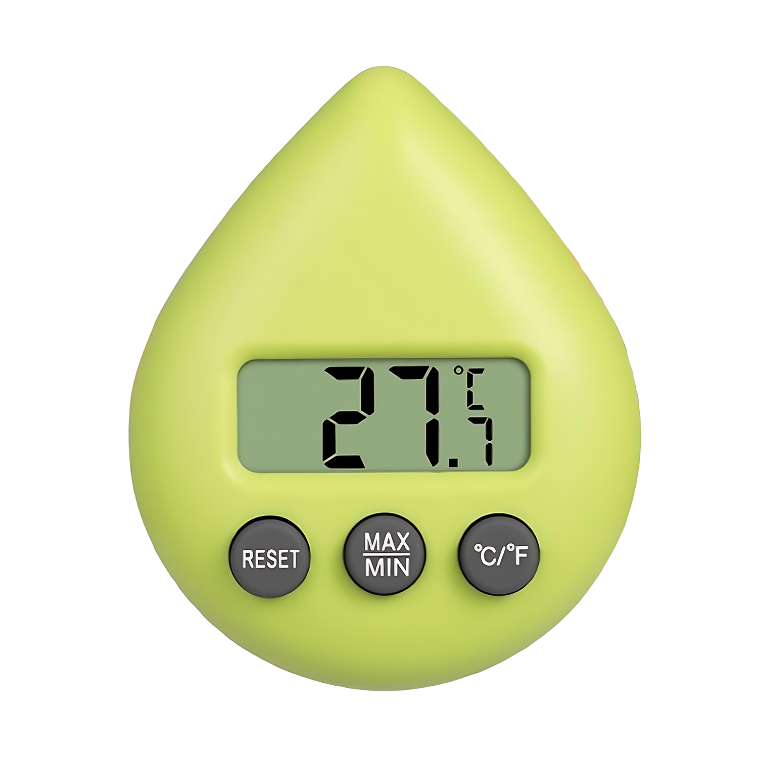 Teardrop-shaped Indoor Electronic Thermometer 3