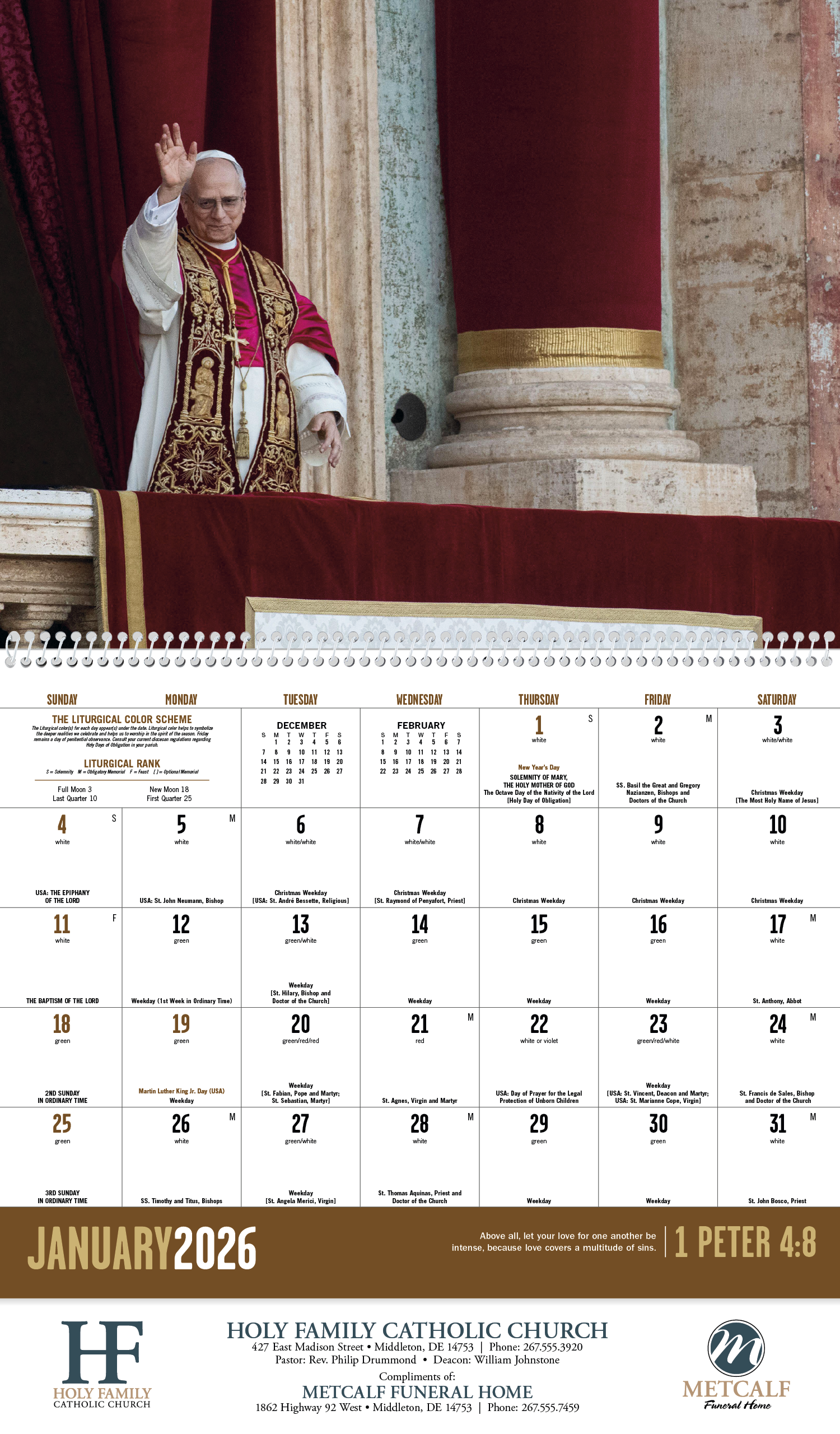 Good Value™ Catholic Spirit - Spiral Calendar 68